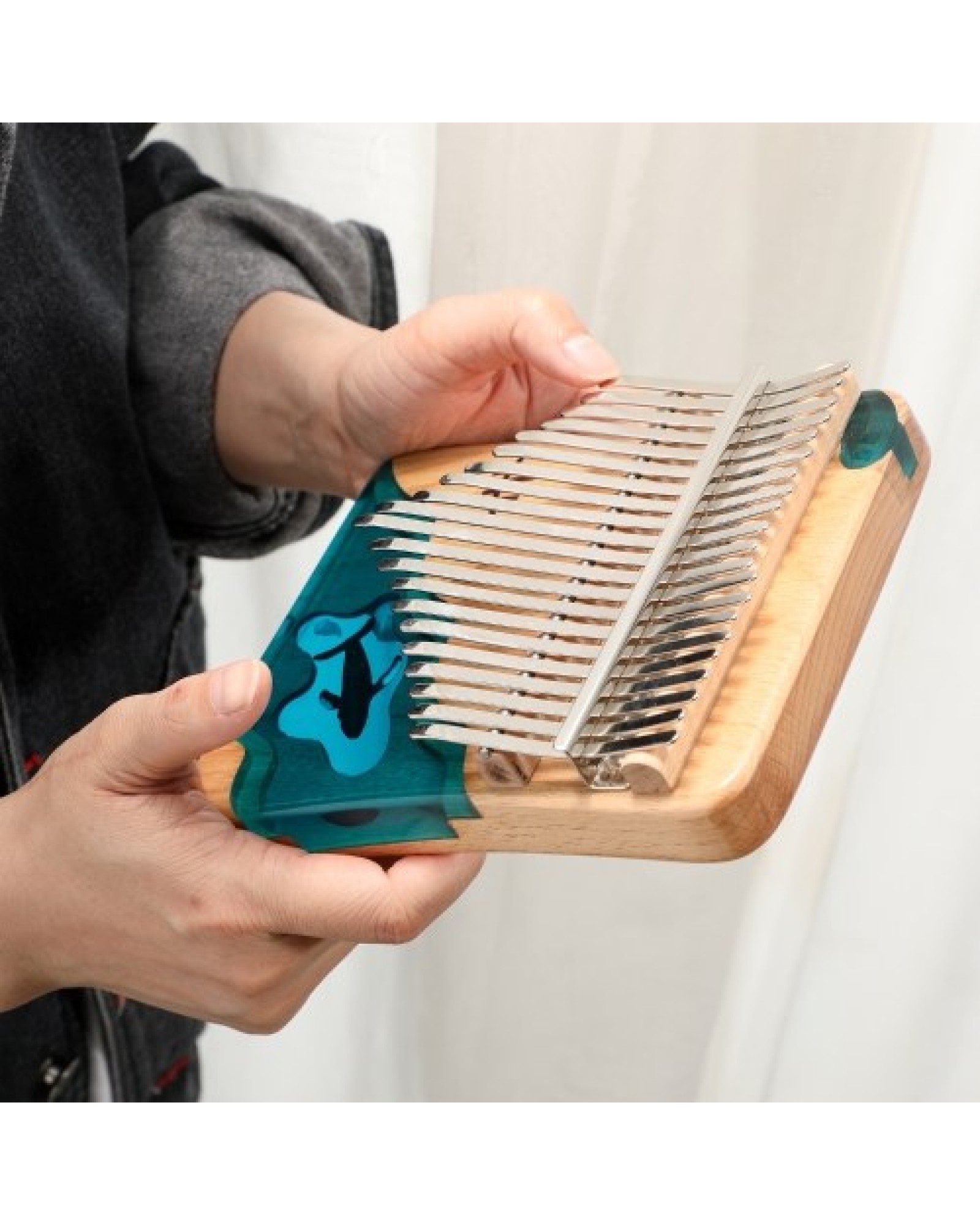 Hluru 21 Keys Kalimba Piano Beech Wood Thumb Finger Piano