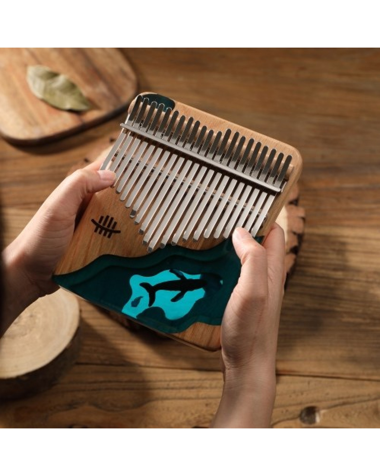 Hluru 21 Keys Kalimba Piano Beech Wood Thumb Finger Piano