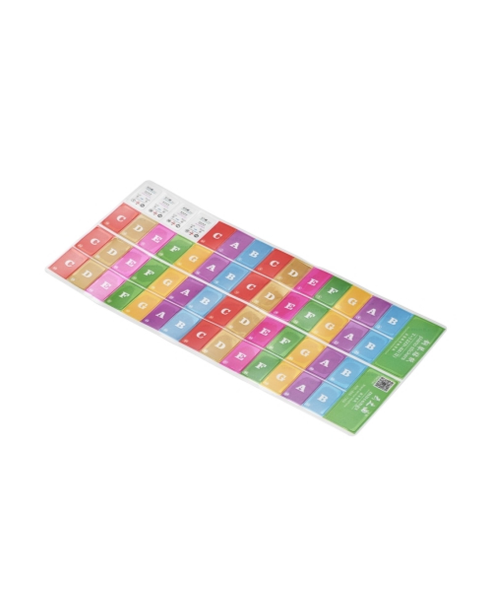Piano Keyboard Music Note Stickers Colorful Removable for 37/ 49/ 61/ 88 Key Keyboards for Kids Beginners Piano Practice