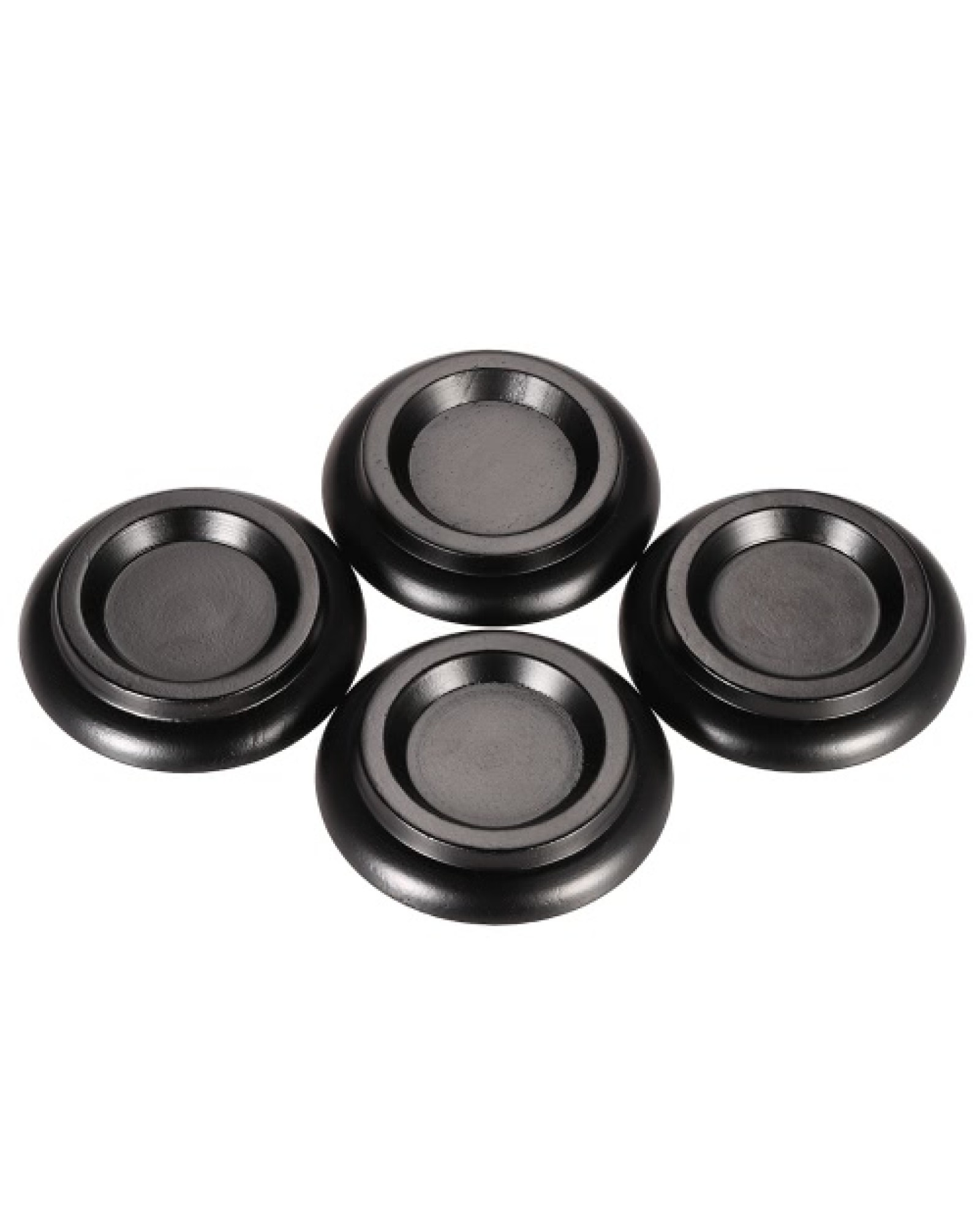 4pcs/set Solid Wood Upright Piano Caster Cups w/ EVA Anti-slip Mat
