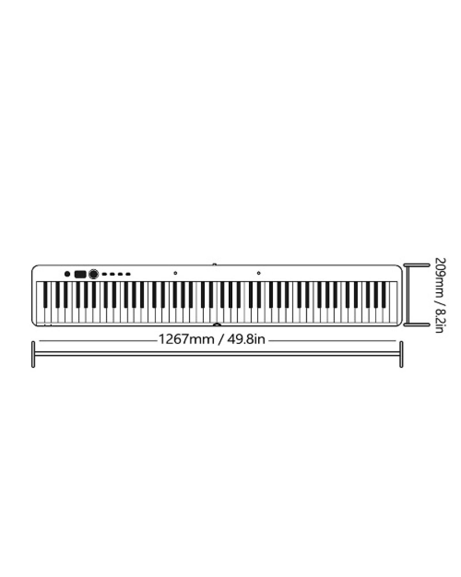 88-Keys Foldable Piano Multifunctional Digital Piano Portable Electronic Keyboard Piano for Piano Student Musical Instrument