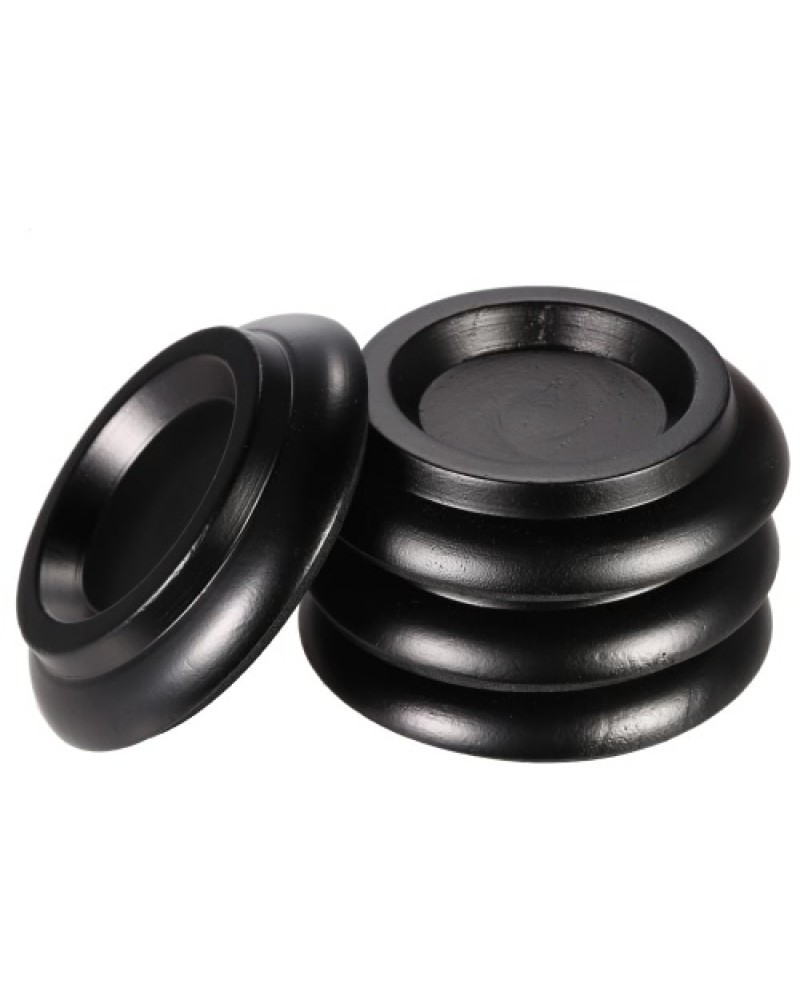 4pcs/set Solid Wood Upright Piano Caster Cups w/ EVA Anti-slip Mat