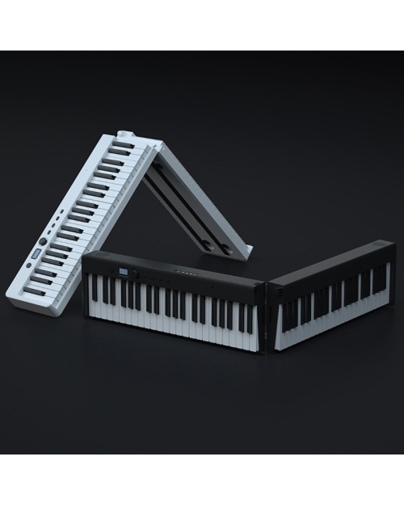 88-Keys Foldable Piano Multifunctional Digital Piano Portable Electronic Keyboard Piano for Piano Student Musical Instrument