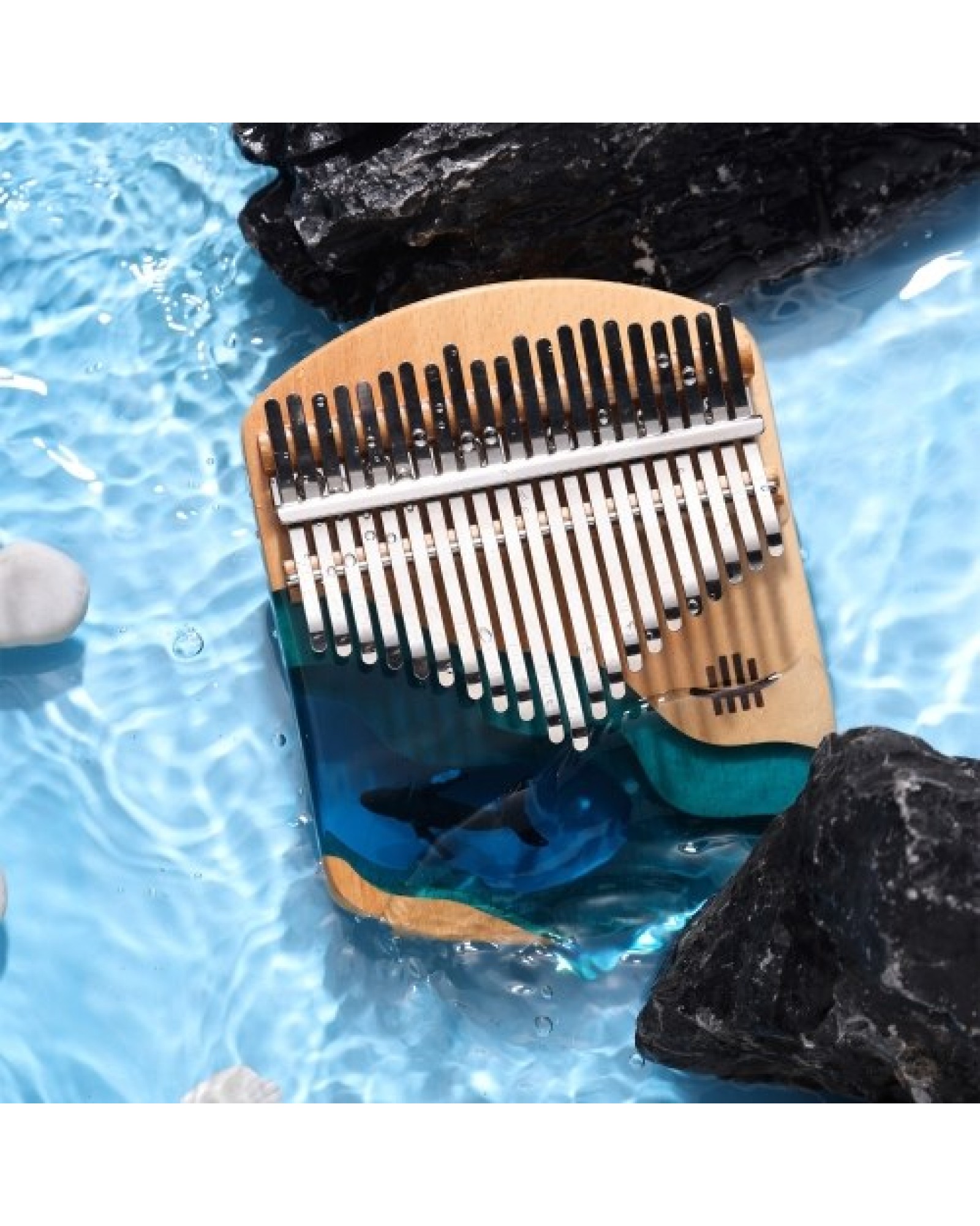 Hluru Kalimba Piano 21 Keys Beech Wood Thumb Finger Piano