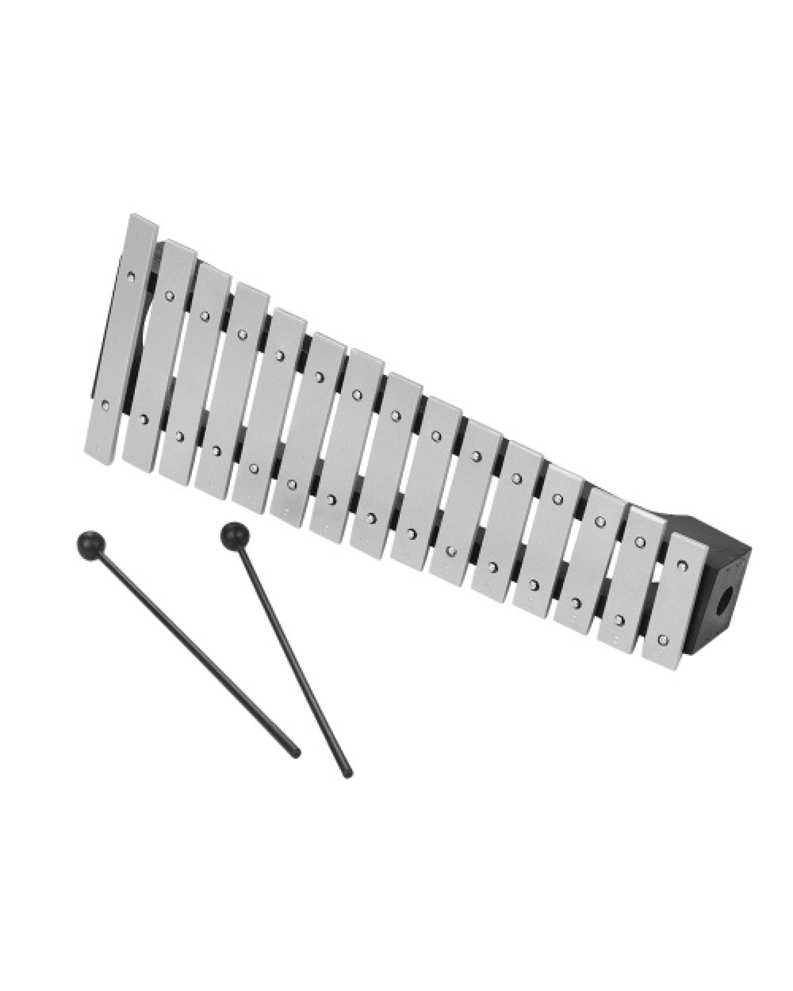 15-Note Xylophone Glockenspiel Wooden Base Aluminum Bars with Mallets Percussion Musical Instrument Gift with Carrying Bag