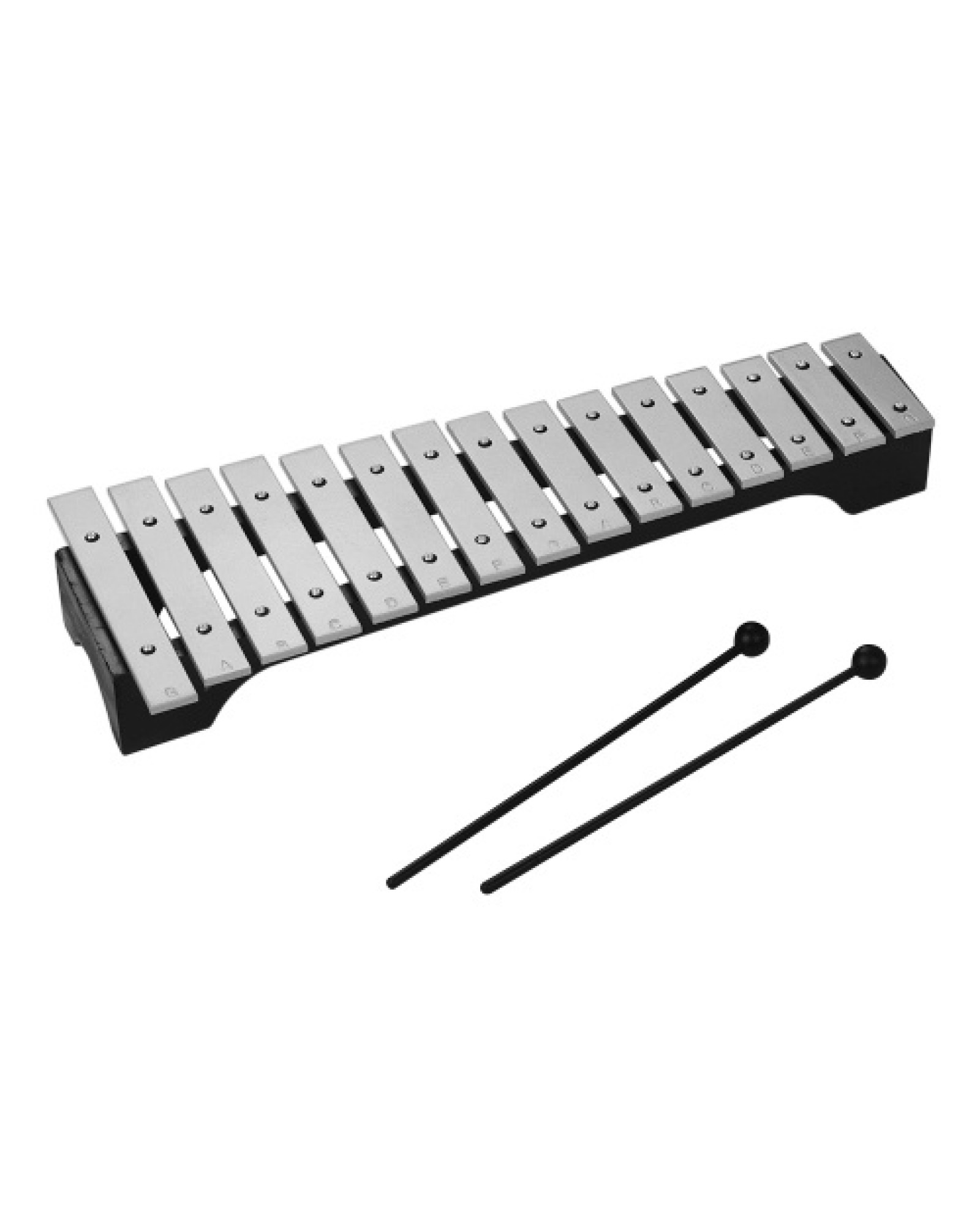 15-Note Xylophone Glockenspiel Wooden Base Aluminum Bars with Mallets Percussion Musical Instrument Gift with Carrying Bag