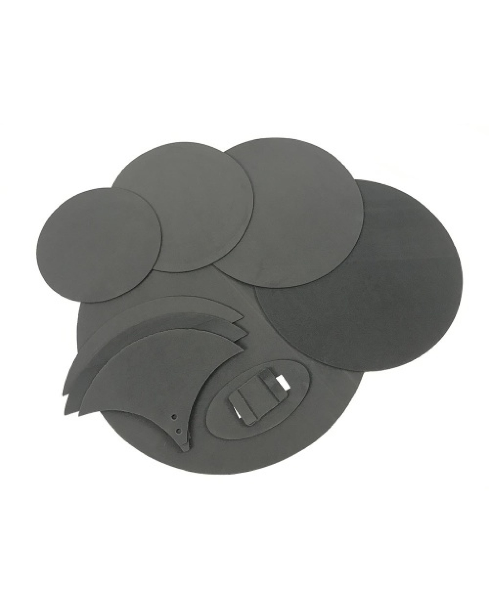 8-Piece Drum Set Silencer Practice Mute Pads Mutes for 5 Drums &amp; 3 Cymbals