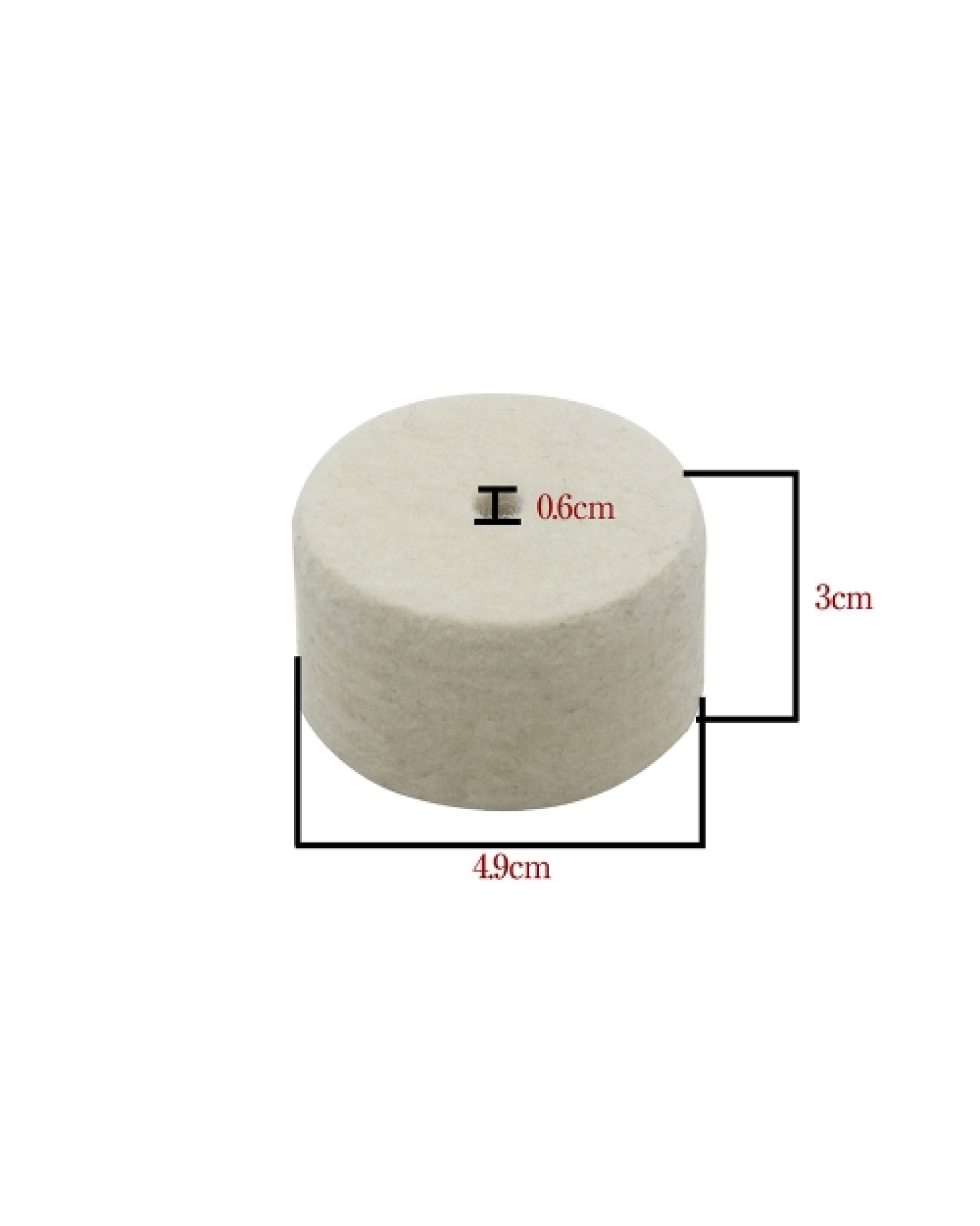 High Quality Wool Felt Pad for Bass Drum Pedal Beater Percussion Instrument Accessories