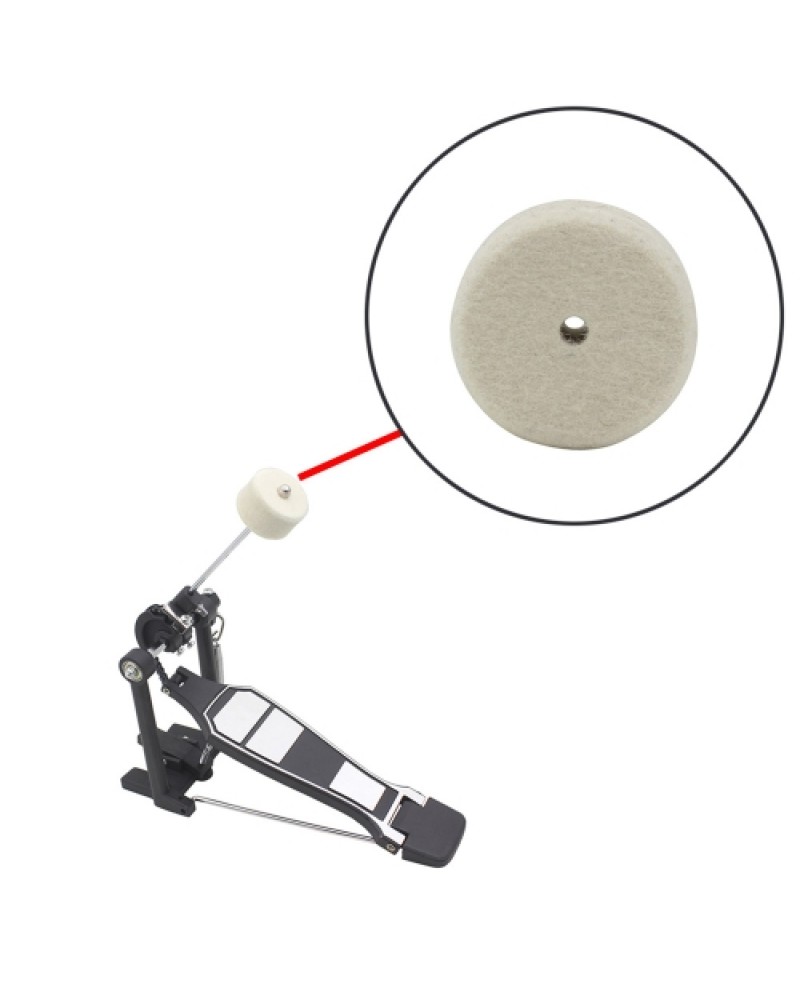 High Quality Wool Felt Pad for Bass Drum Pedal Beater Percussion Instrument Accessories
