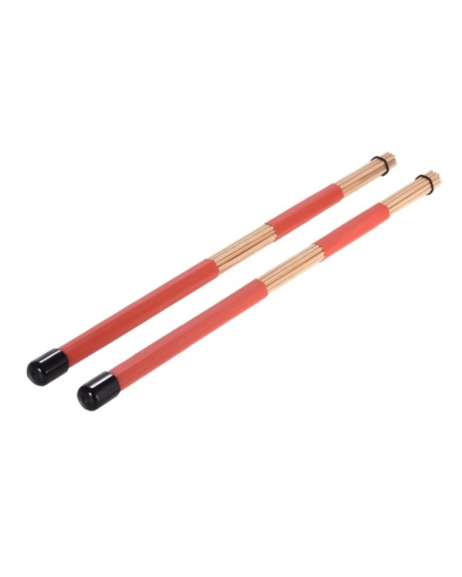 1 Pair Drum Rods Sticks + 1 Pair Drum Brushes Drum Stick Set with Storage Bag for Jazz Folk Music
