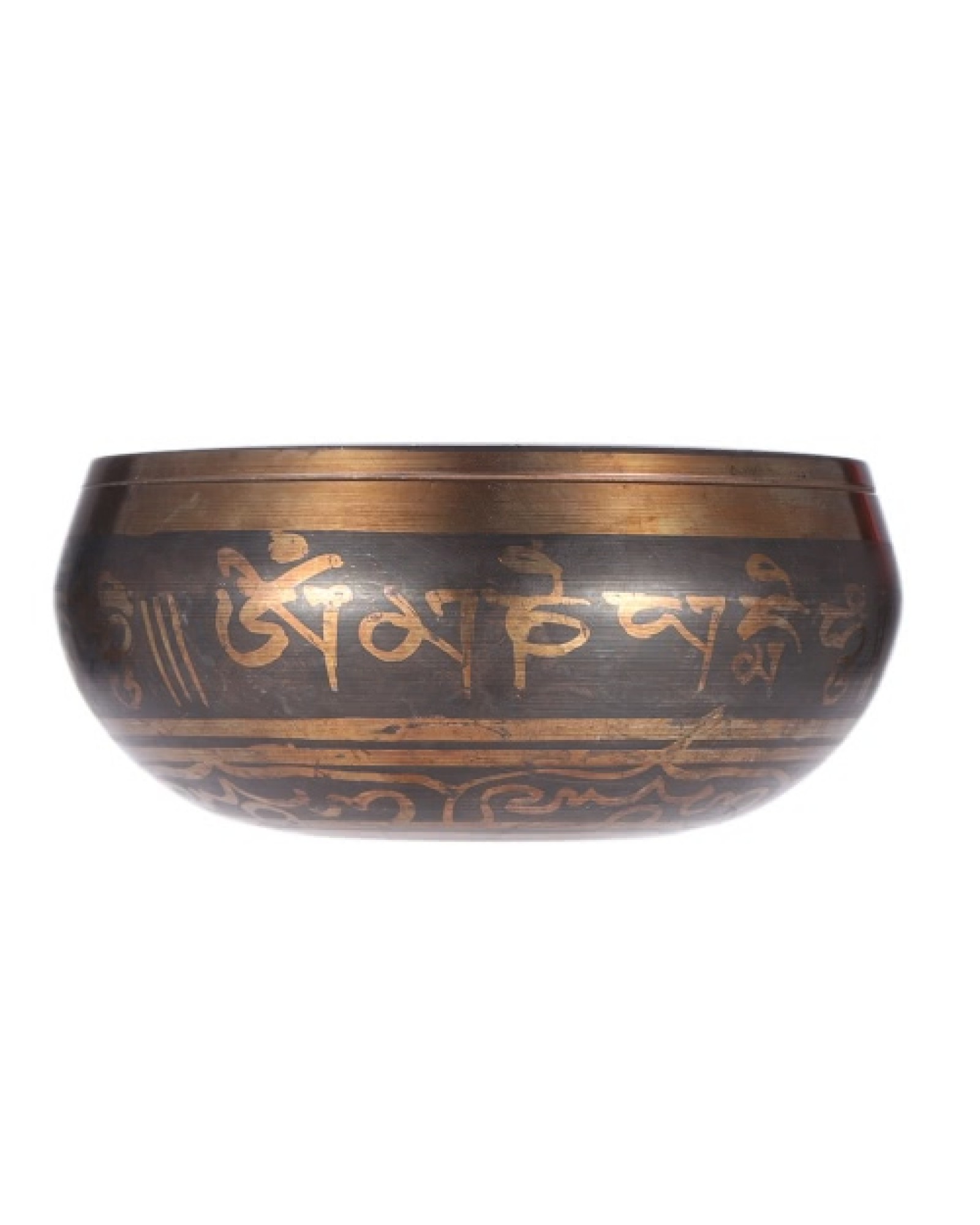 Exquisite 2.8 Inch Handmade Tibetan Bell Metal Singing Bowl with Striker for Buddhism Buddhist Meditation Relaxati