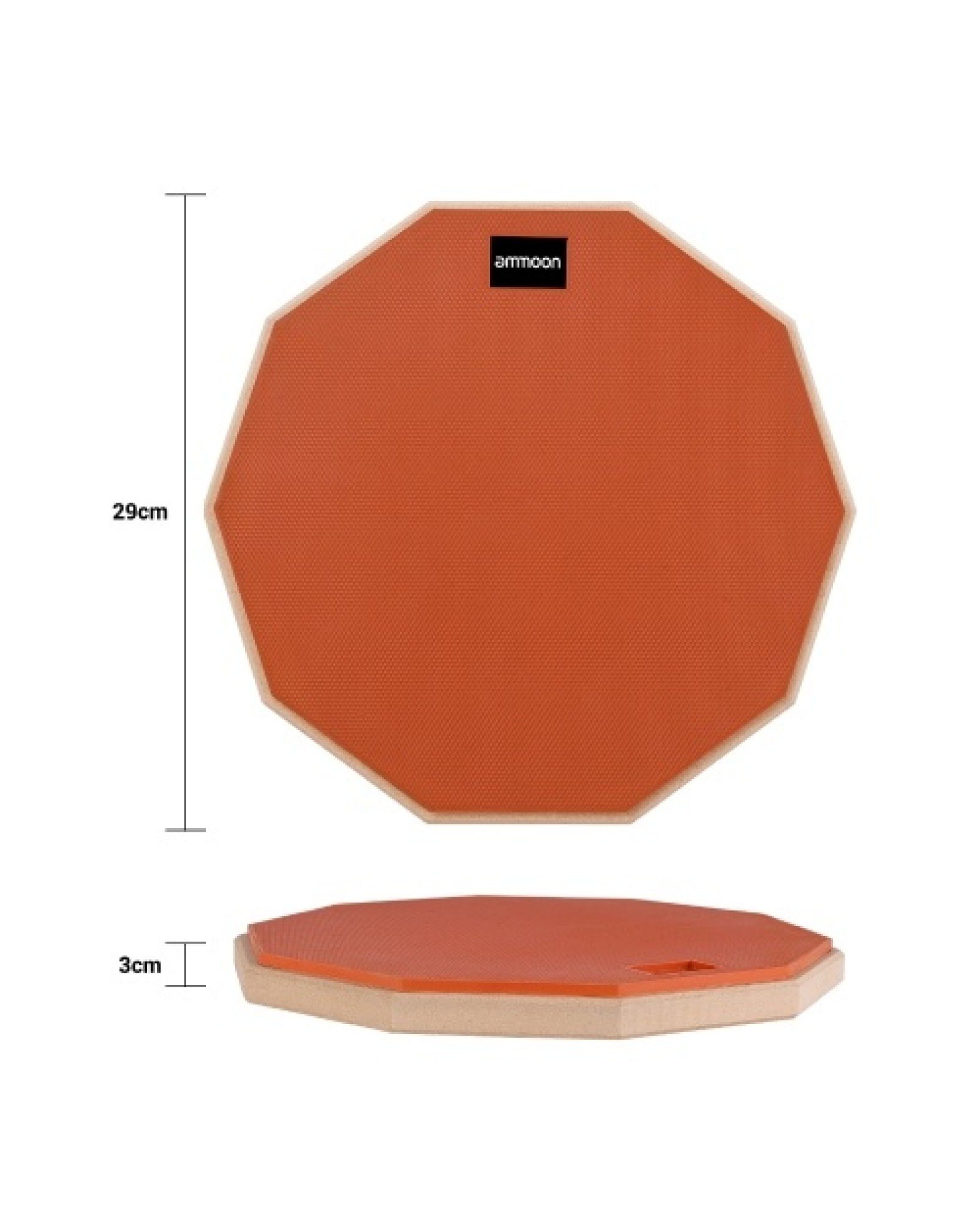 12 Inch Drum Practice Pad Mute Drum Pad with Drum Stick Carrying Bag for Students Beginners