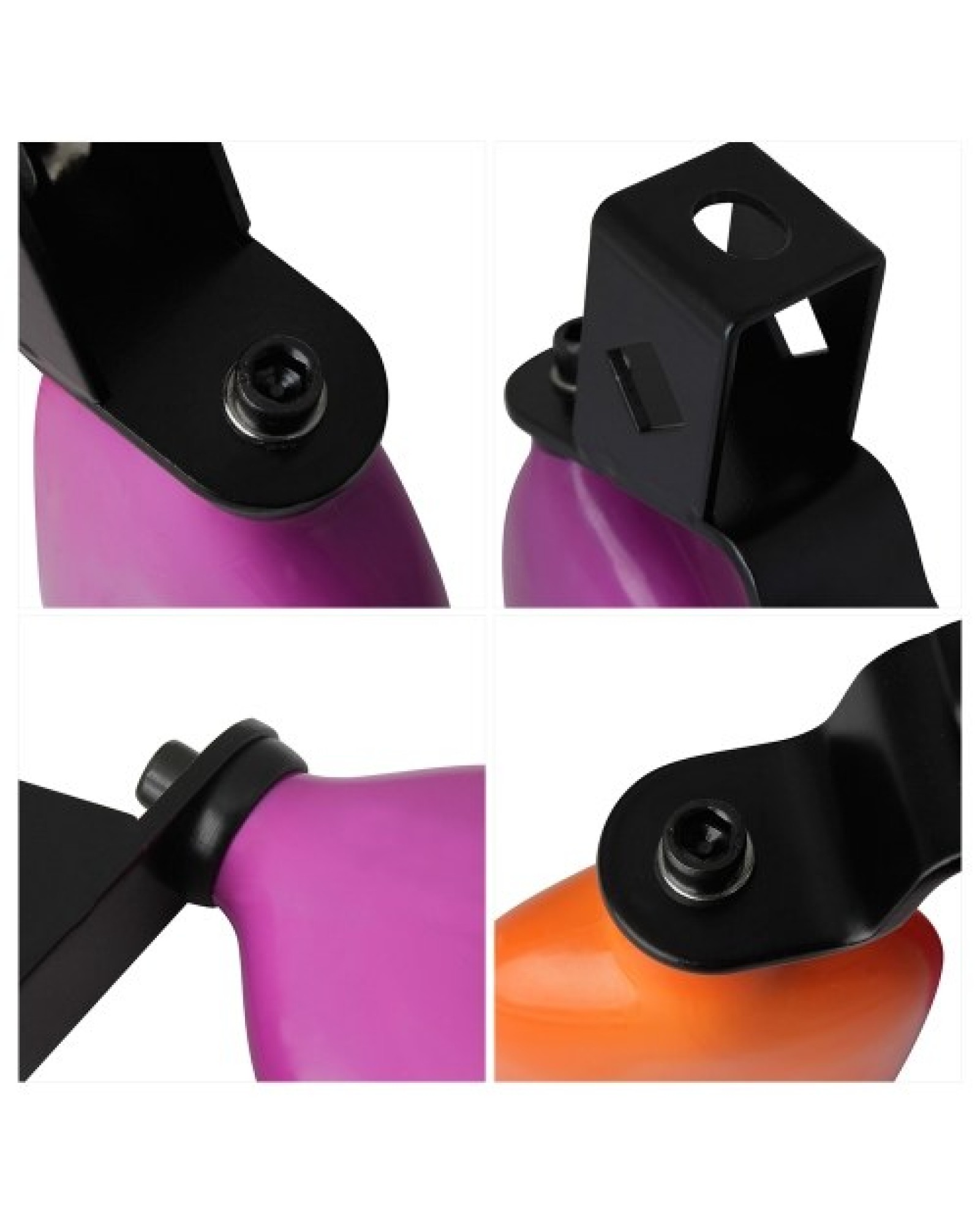 Bicolor Cowbell for Drum Set High and Low Tones Midium Size Double Mounted Bell Kit   Percussion Instruments