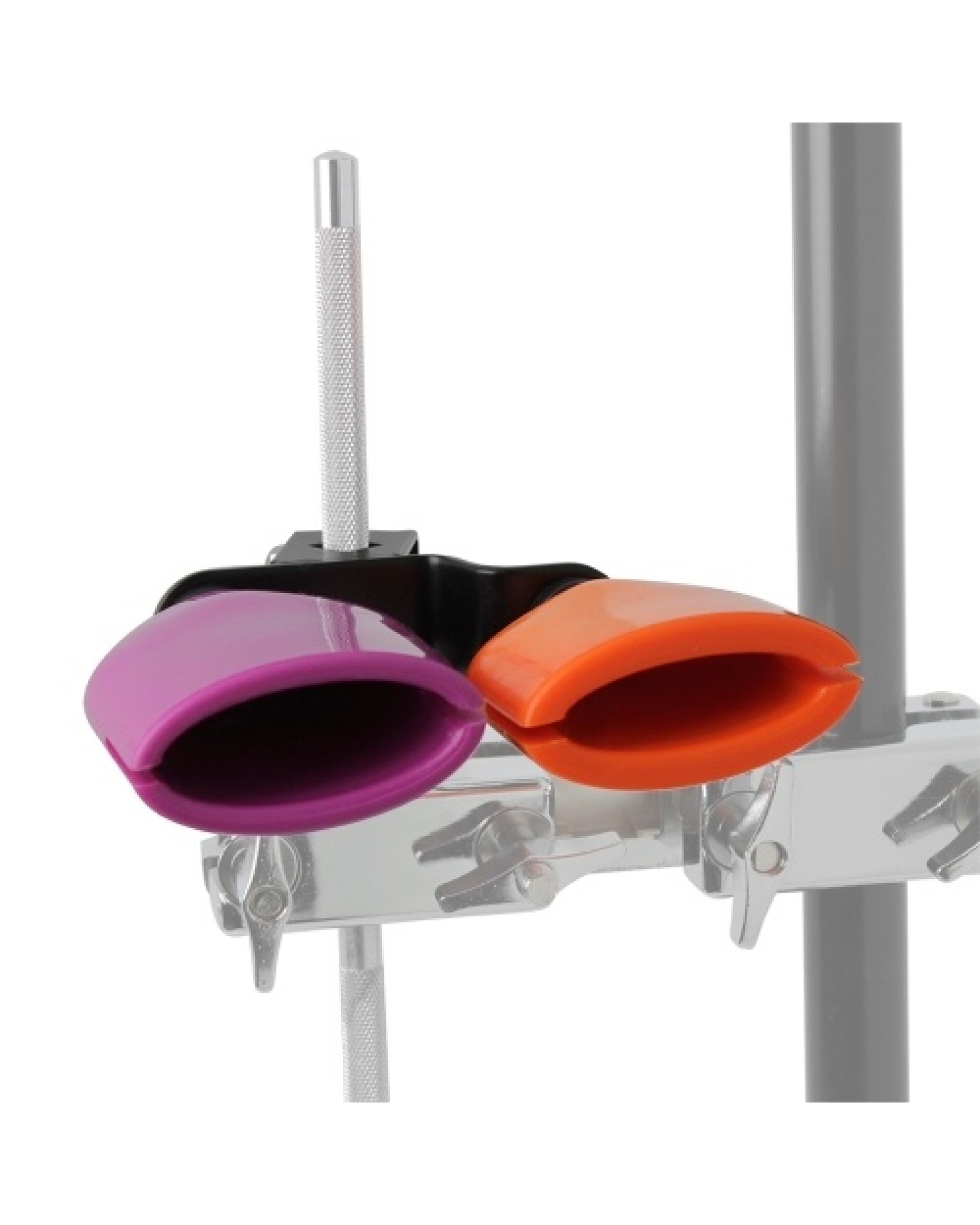 Bicolor Cowbell for Drum Set High and Low Tones Midium Size Double Mounted Bell Kit   Percussion Instruments