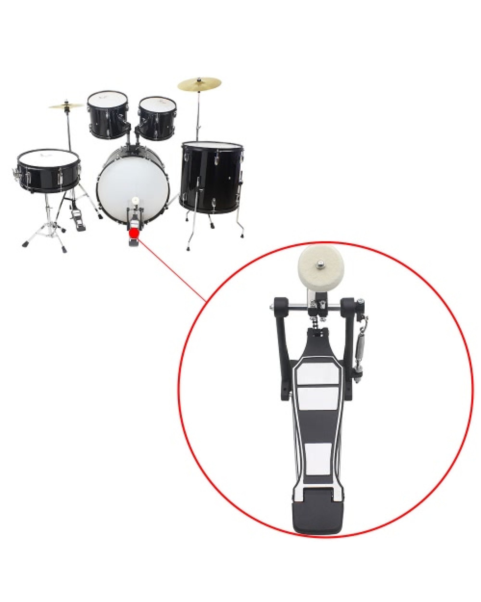 Bass Drum Pedal Beater Percussion Instrument Part