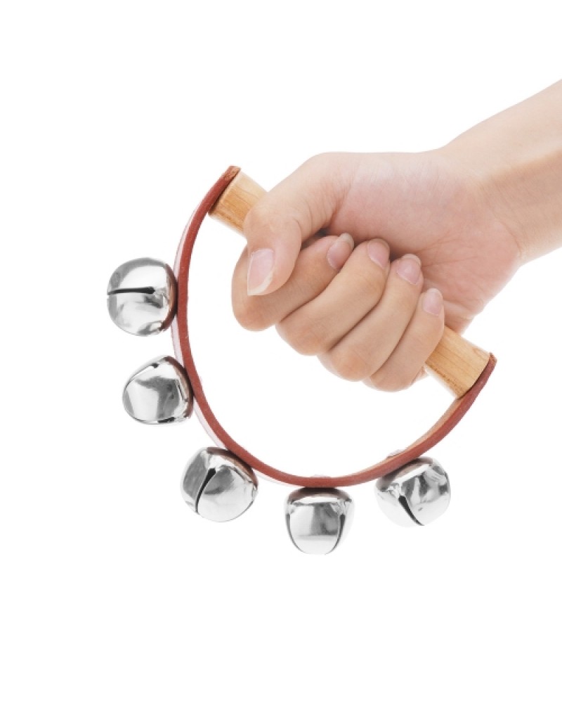 Tambourine Handbell Baby Kid Child Early Educational Musical Instrument Rhythm Beats Shaking Small Jingle Bell Toy Tool