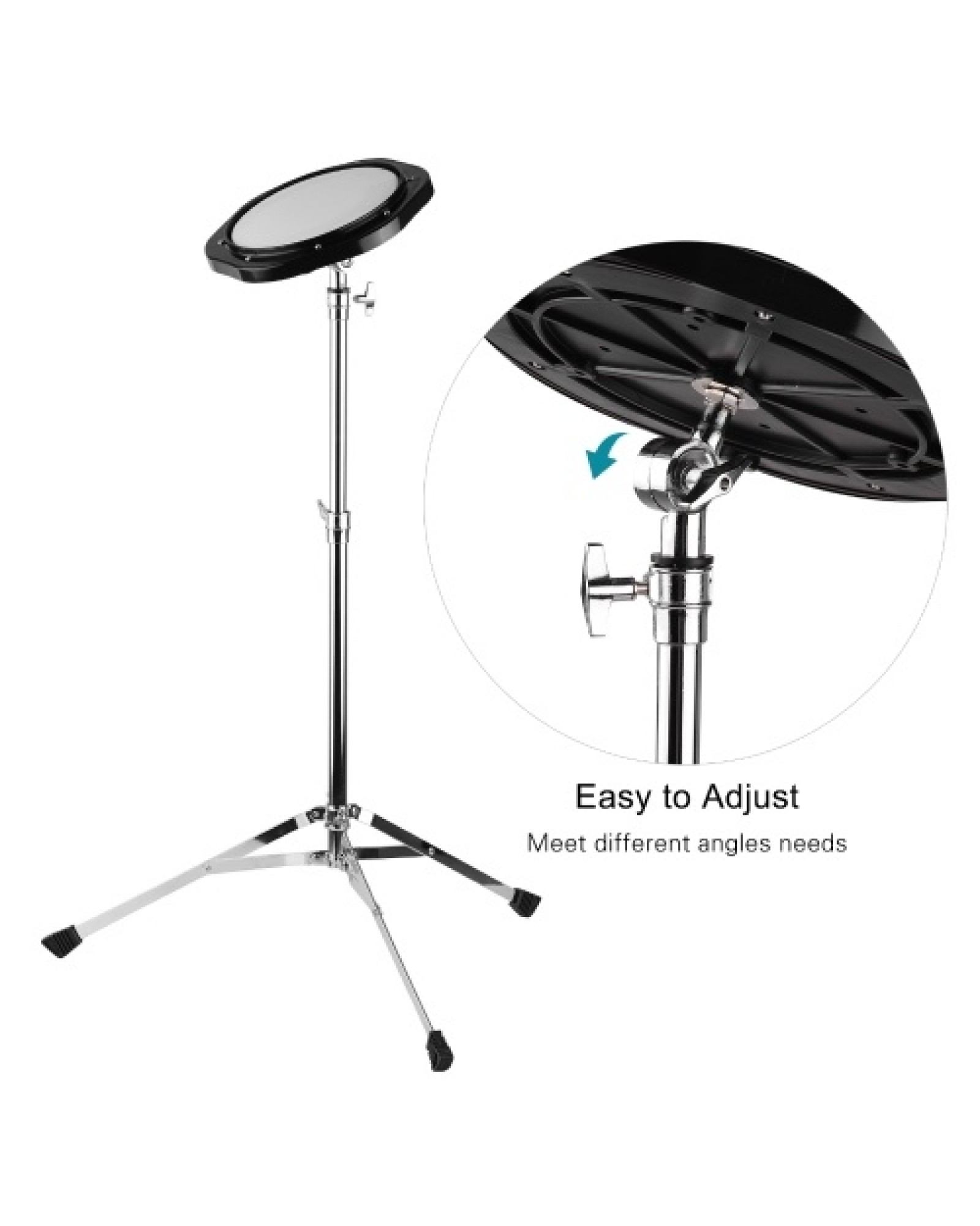 Glockenspiel Bell Kit Including 30 Notes Glockenspiel 8 Inches Practice Pad Percussion Instrument Adjustable Height