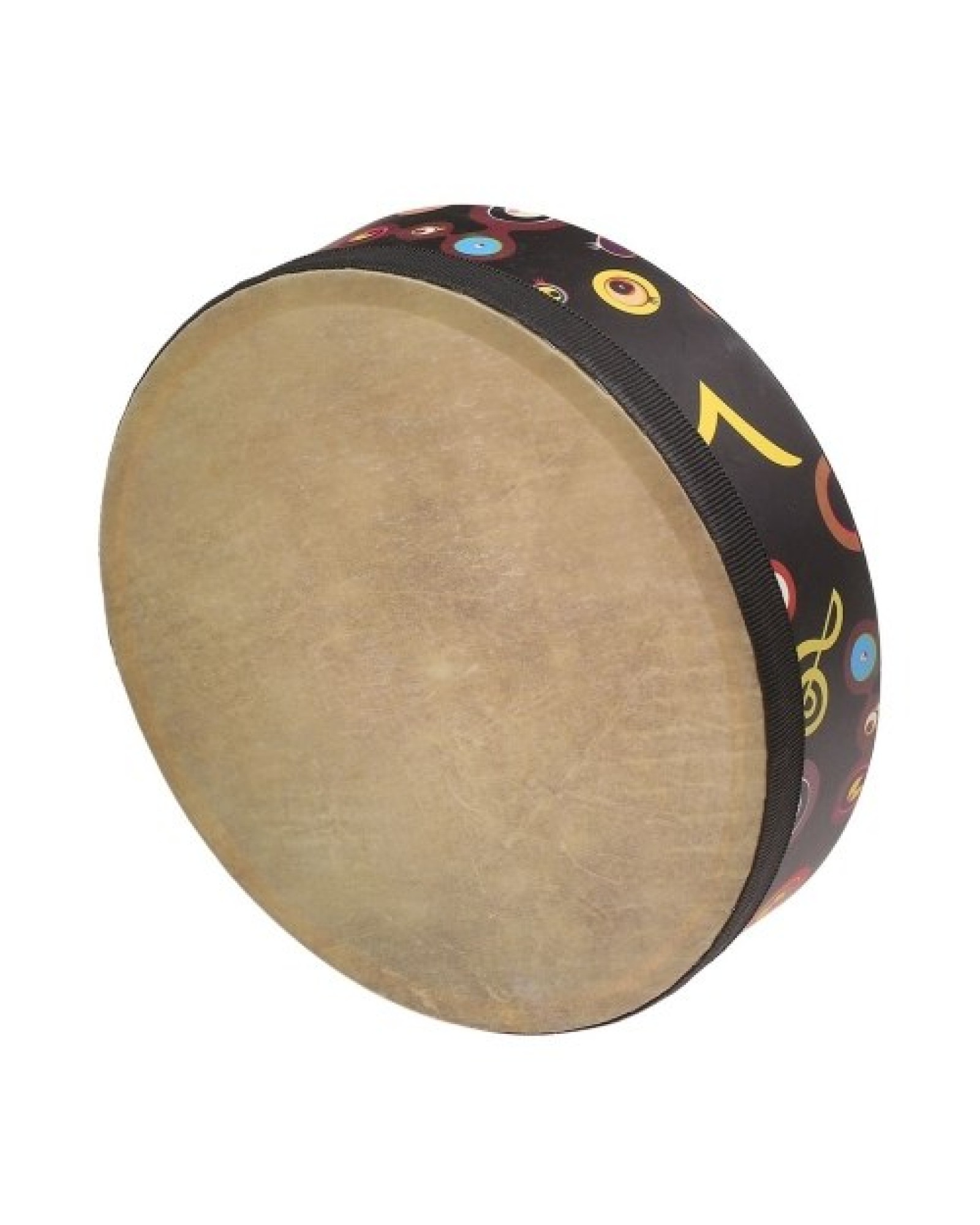 Hand Drum Orff Music Percussion Instrument Portable Drum Instrument with Drumstick 6in