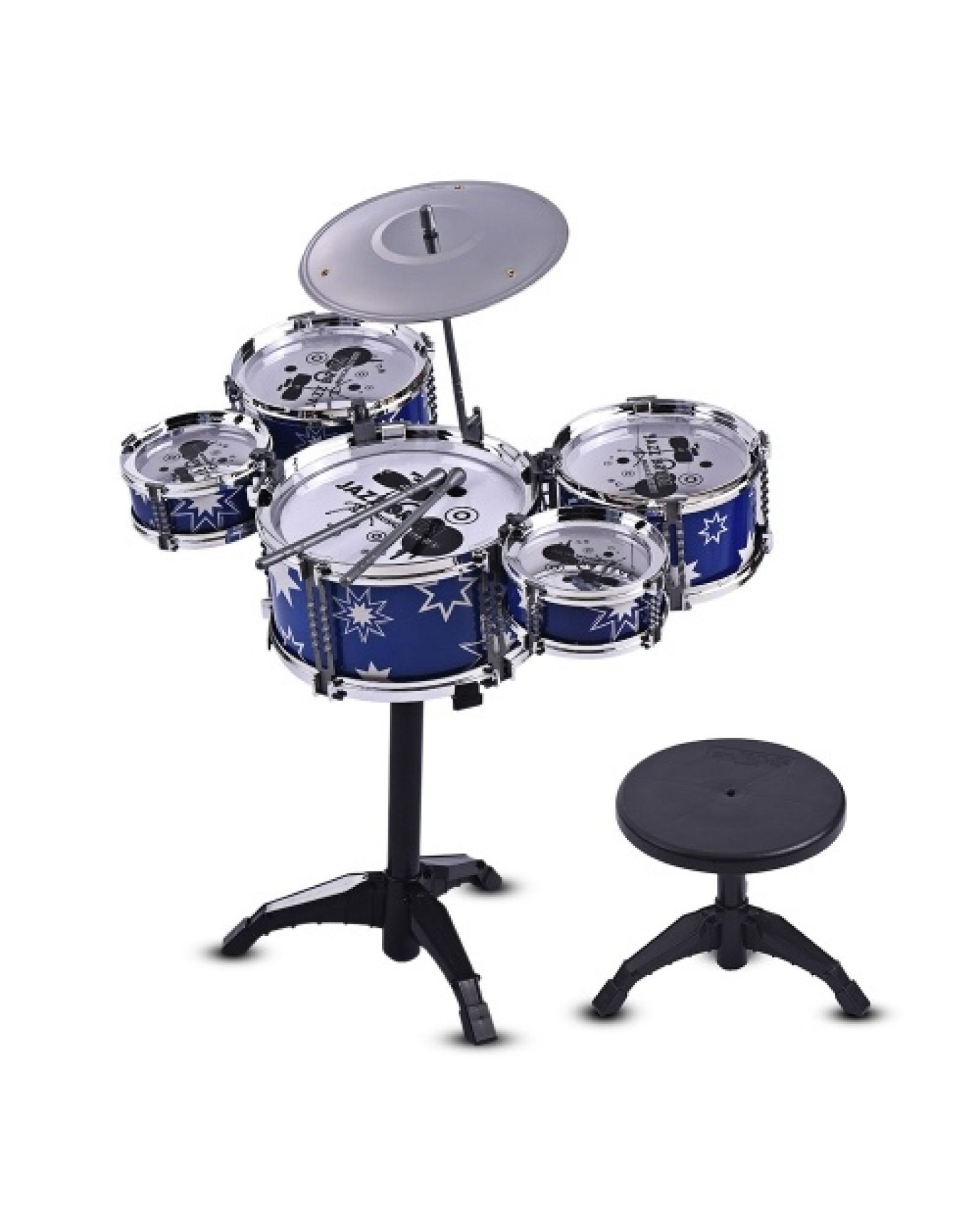 Children Kids Jazz Drum Set Kit Musical Educational Instrument Toy