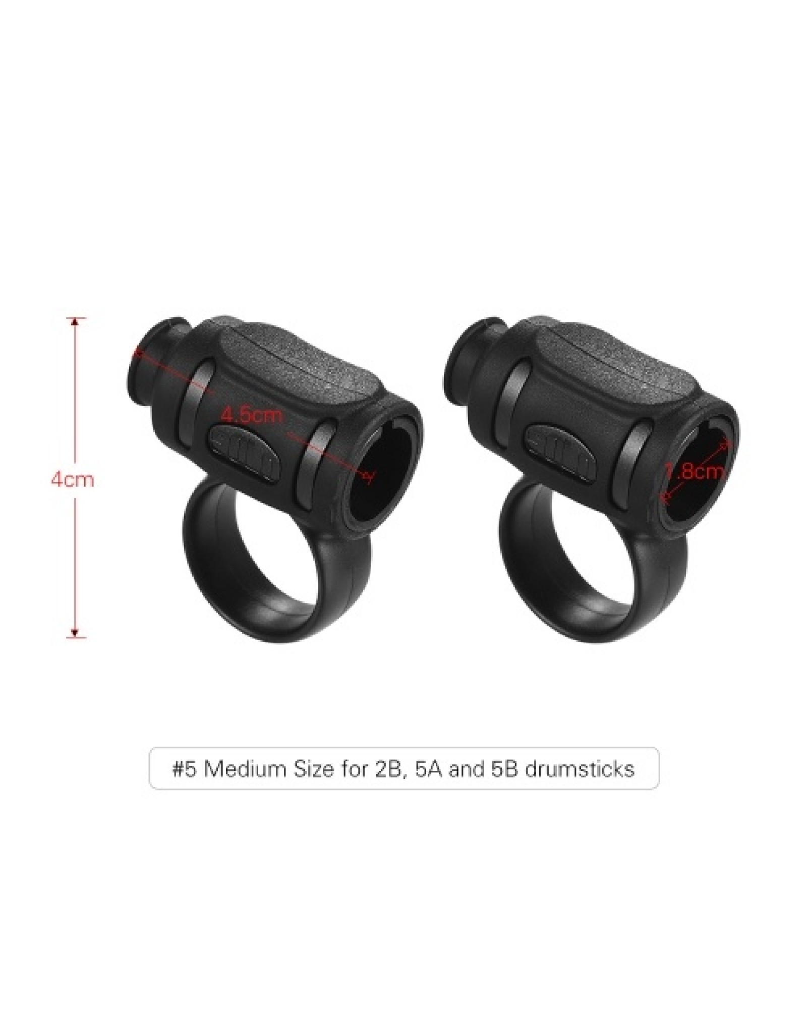 2pcs Drum Stick Control Clip ABS + Silicone Material Drumsticks Accessories for Drummer Beginner