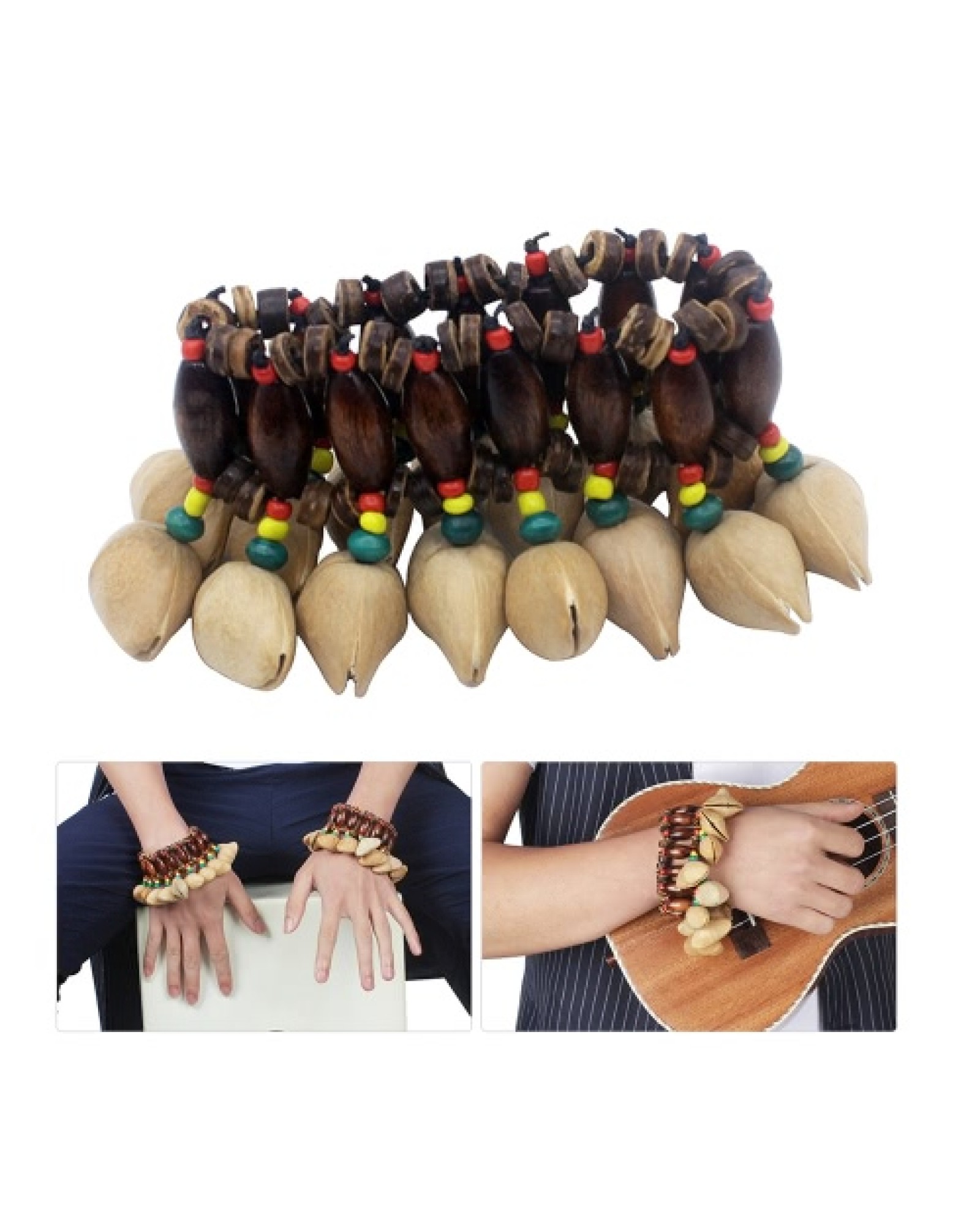 Handmade Nuts Shell Bracelet Handbell