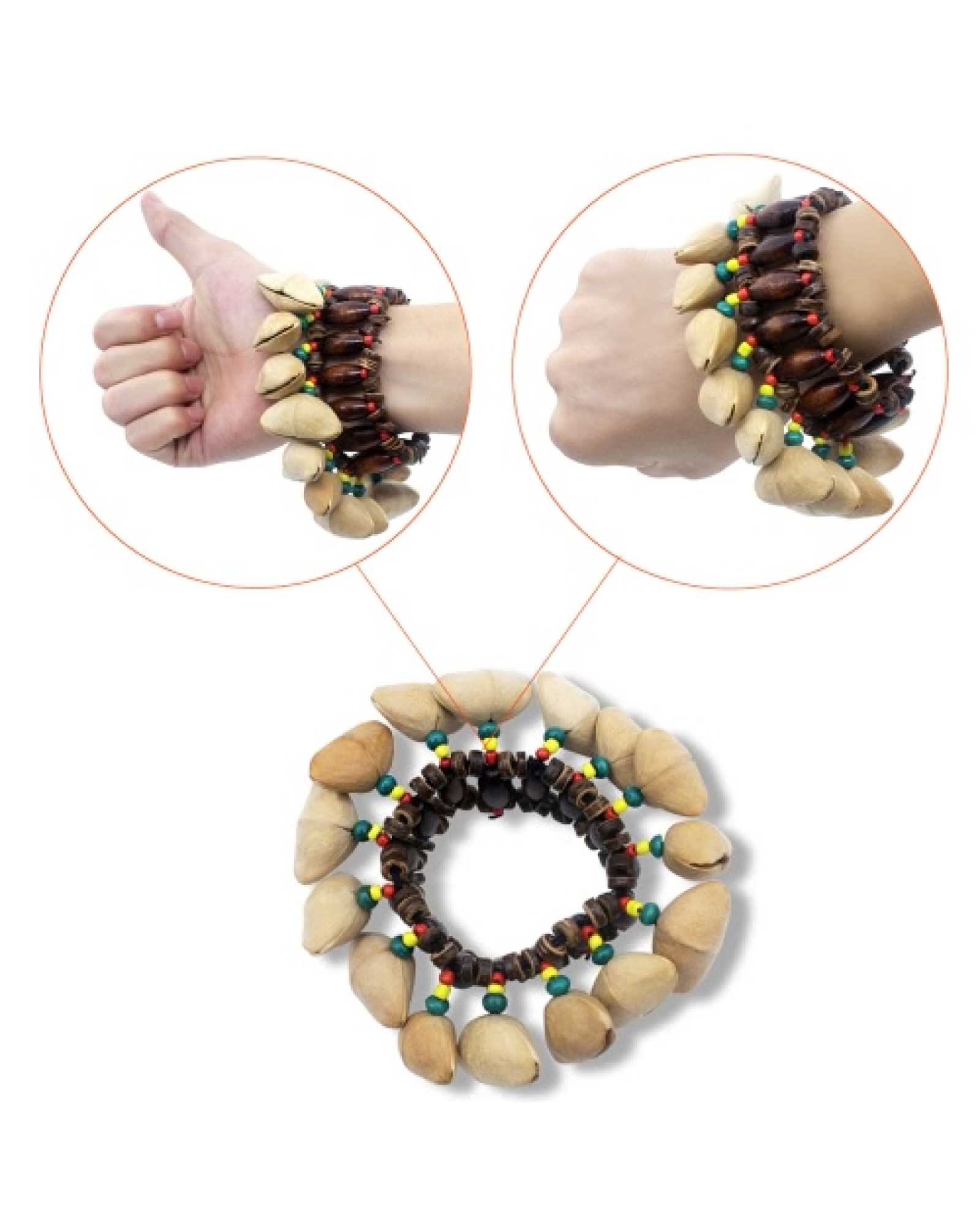 Handmade Nuts Shell Bracelet Handbell