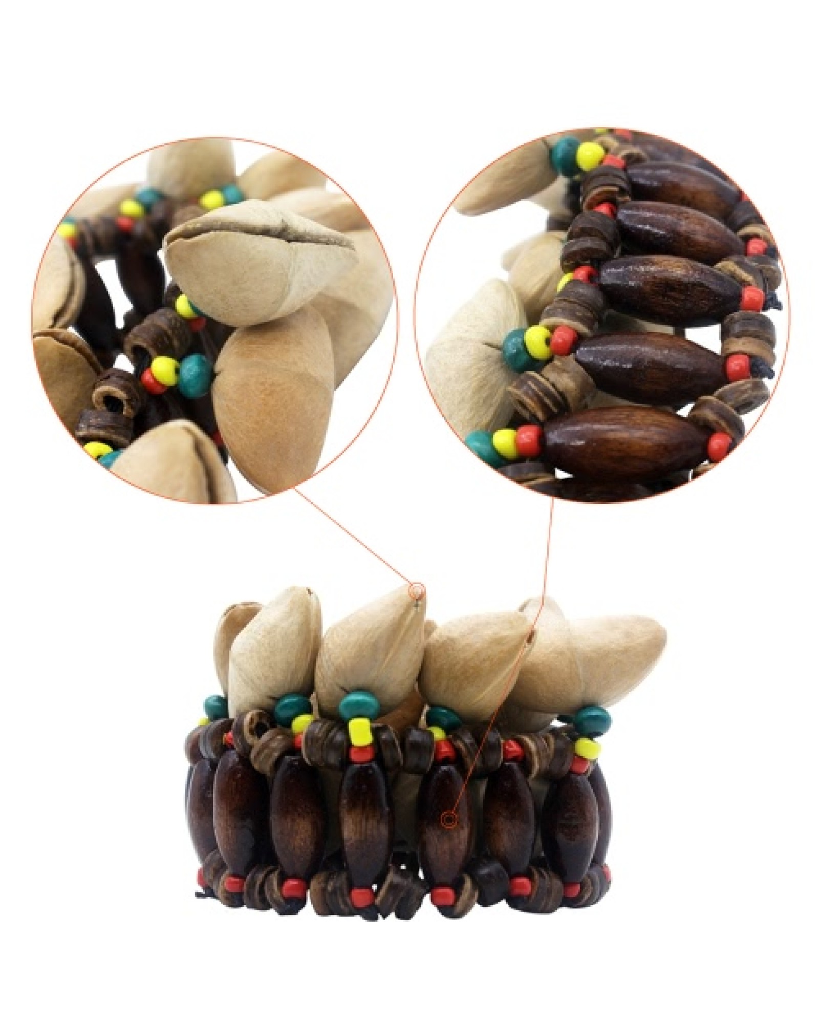 Handmade Nuts Shell Bracelet Handbell