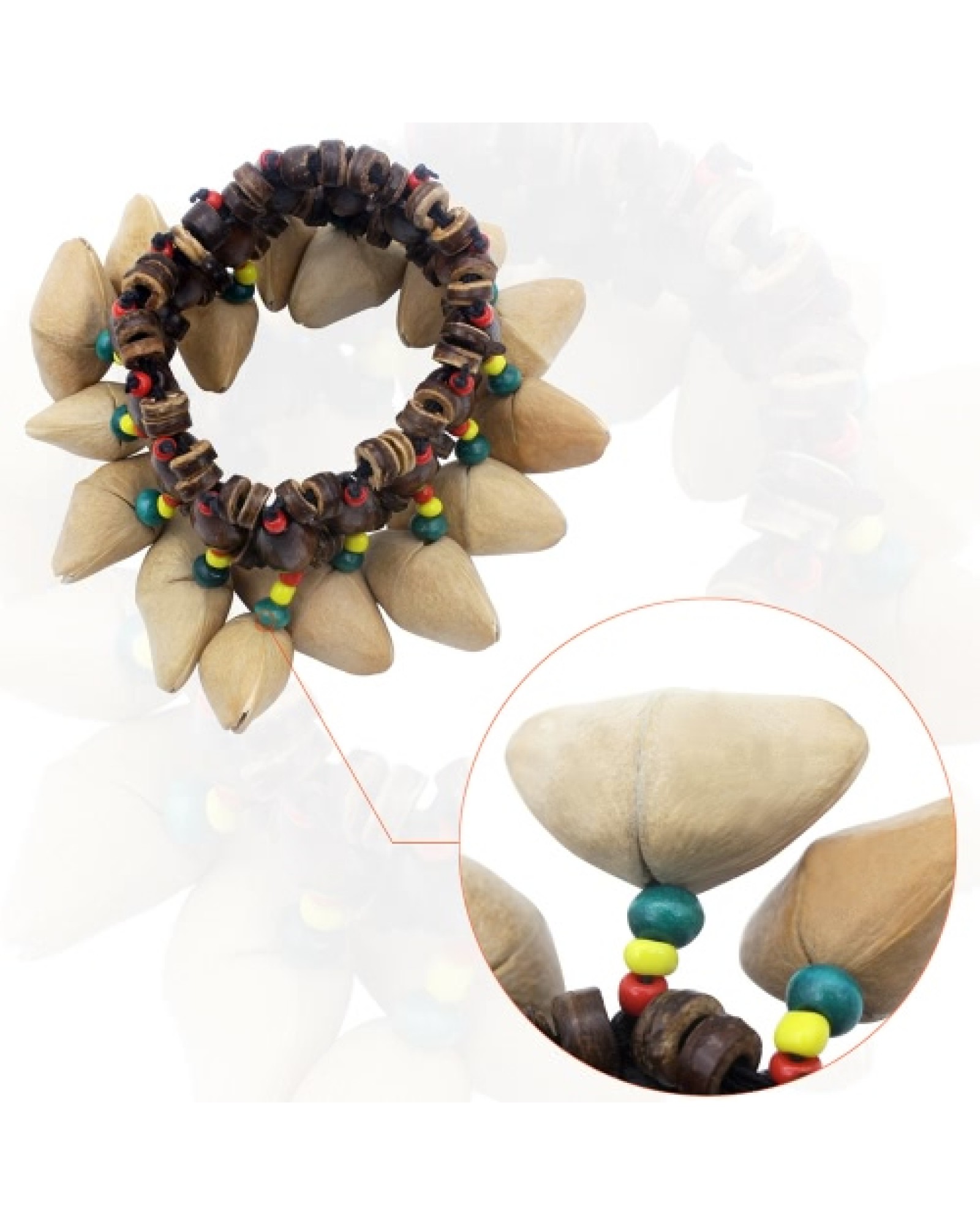 Handmade Nuts Shell Bracelet Handbell
