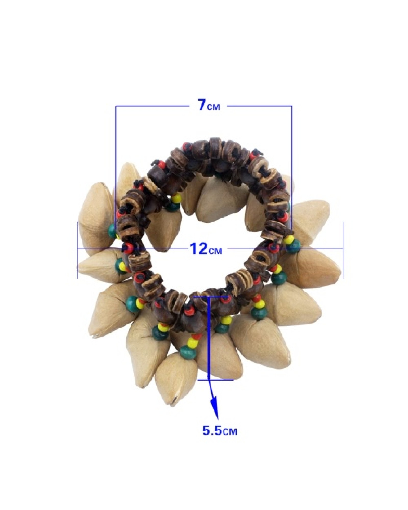 Handmade Nuts Shell Bracelet Handbell