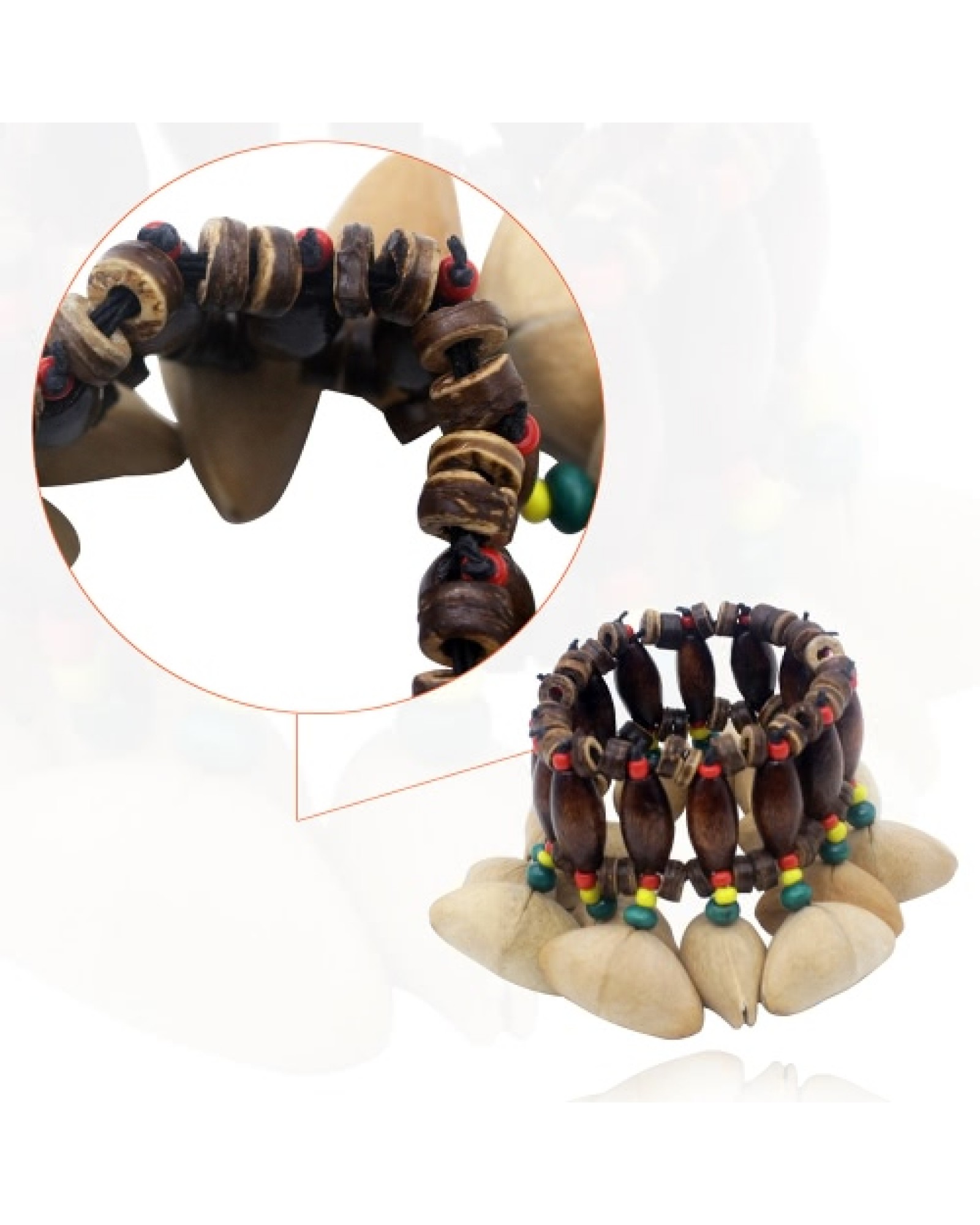 Handmade Nuts Shell Bracelet Handbell