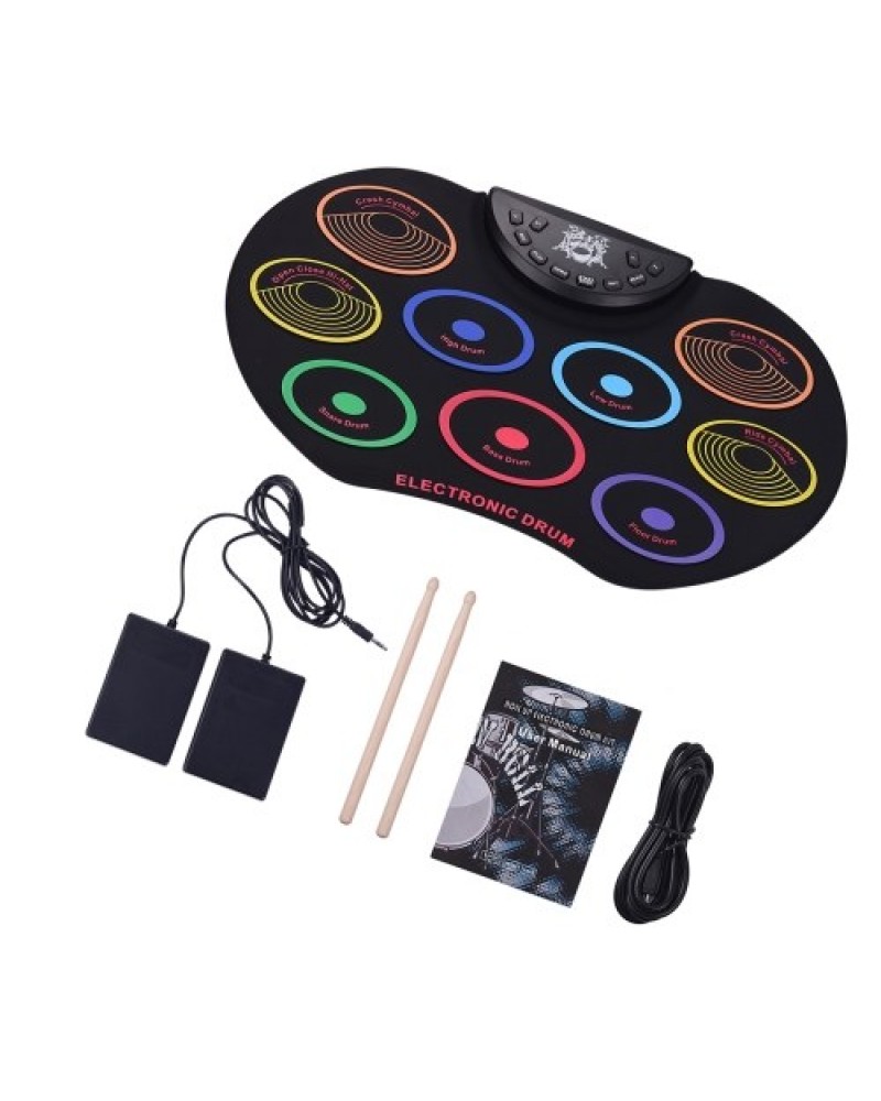 Compact Size Roll-Up Drum Set Electronic Drum Kit