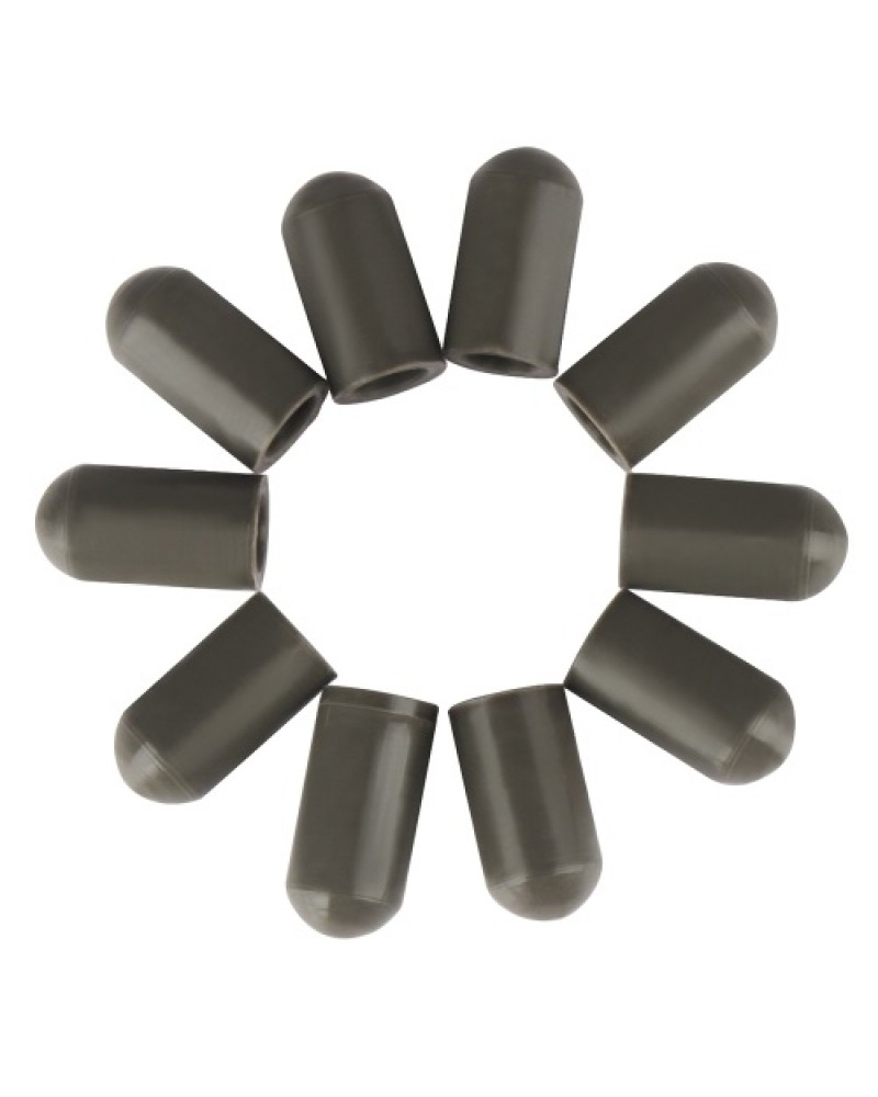 10pcs Drumstick Silent Tips Mute Drum Stick Mallet Protectors Covers Silicone Material Drum Set Accessories