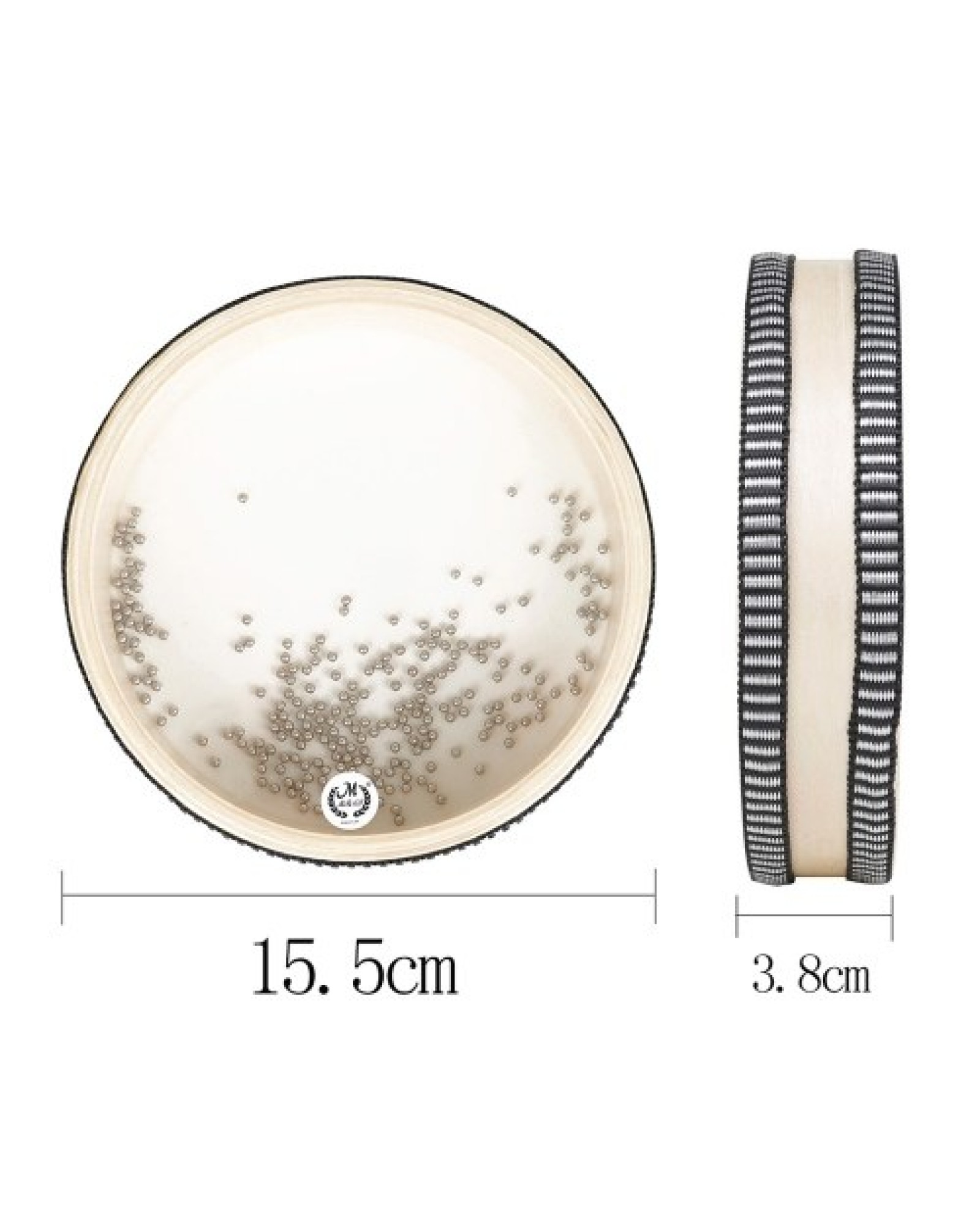 6-inch Transparent Wave Drum Natural Color Ocean Drum Early Educational Percussion Instrument for Children Boys Girls