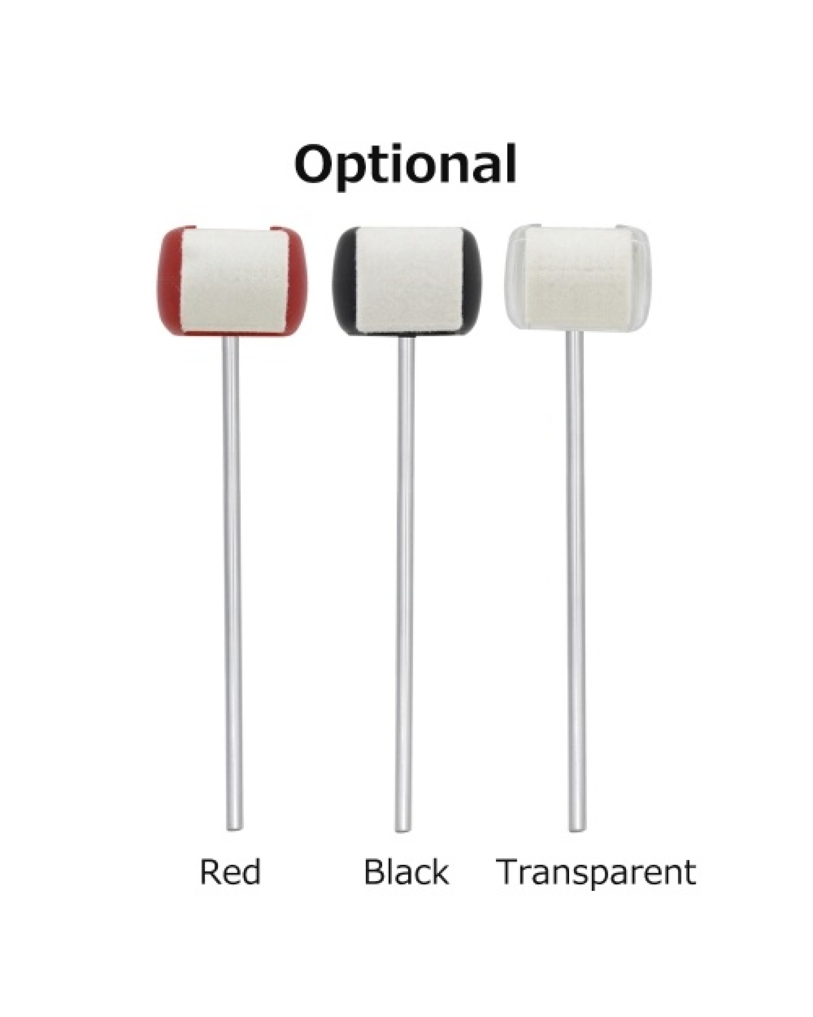 Bass Drum Pedal Beater with High Density Felt Single/ Double Drum Foot Pedal Beater Accessories for Percussion Instrument