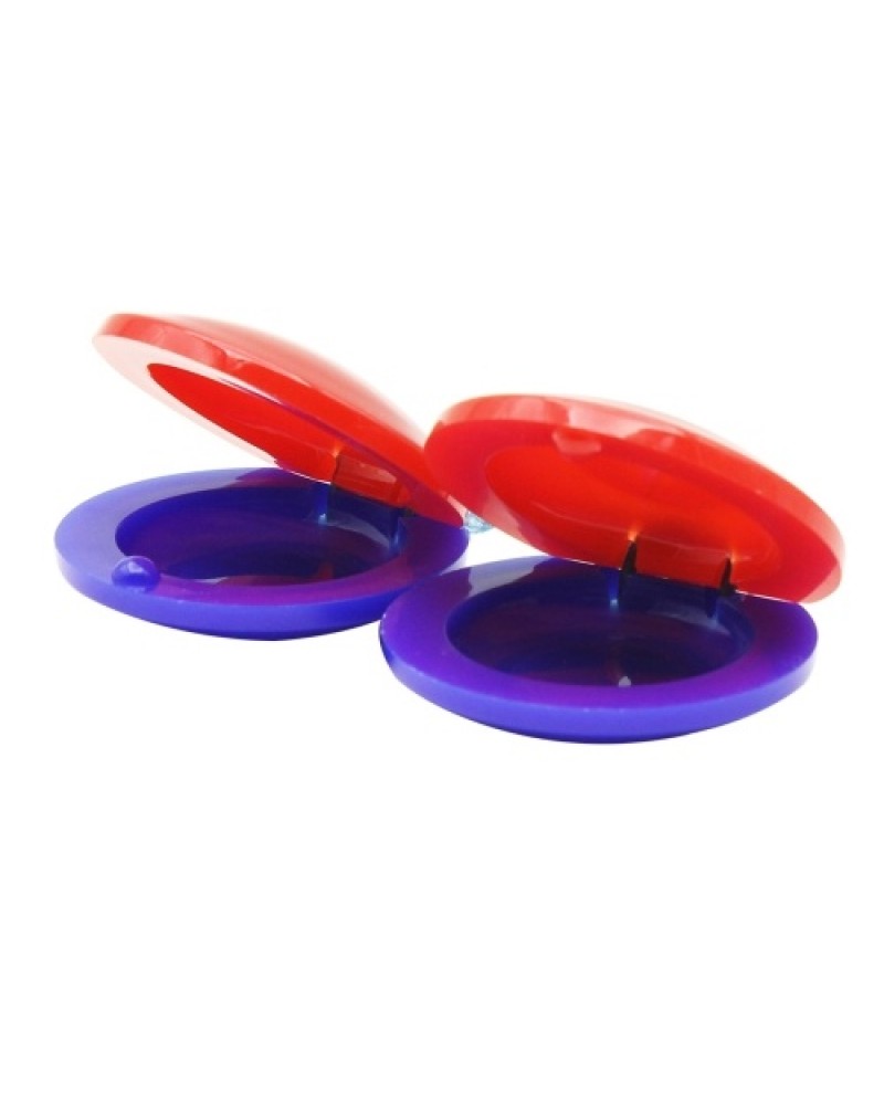 2Pcs Finger Castanets Percussion Instrument Musical Toy for Toddler Children Early Musical Education