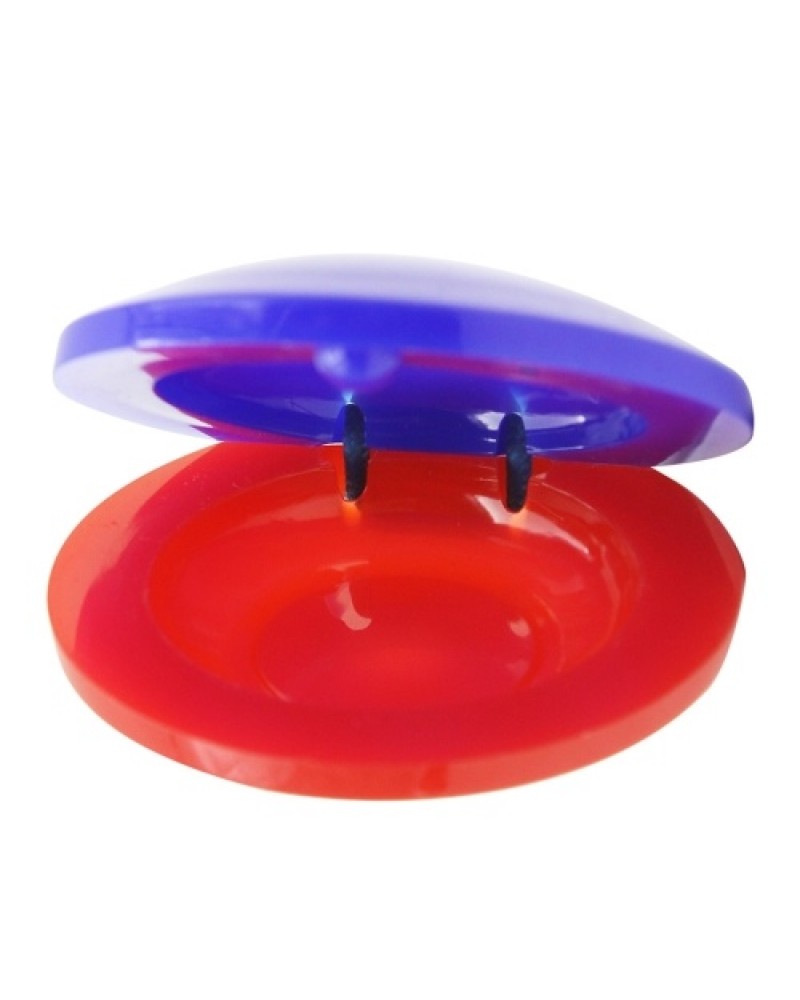 2Pcs Finger Castanets Percussion Instrument Musical Toy for Toddler Children Early Musical Education