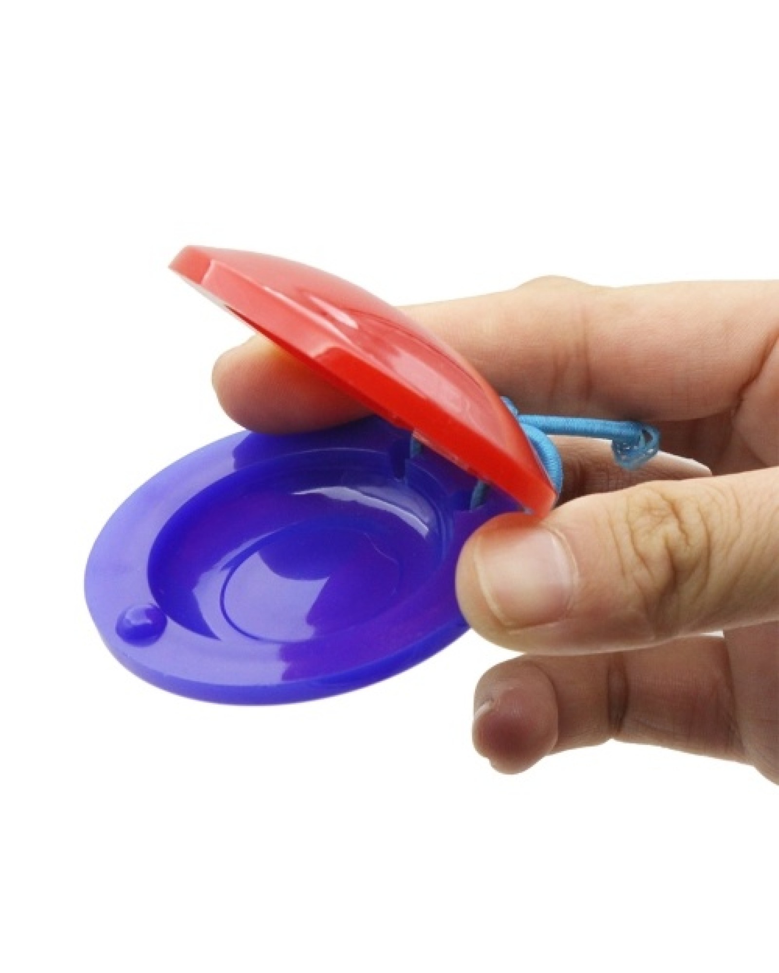 2Pcs Finger Castanets Percussion Instrument Musical Toy for Toddler Children Early Musical Education