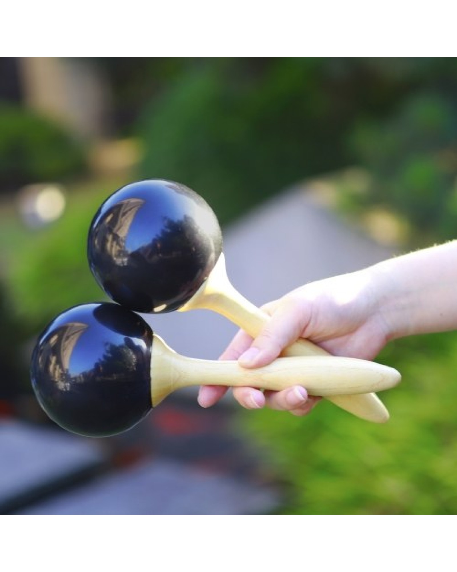 Pair of Percussion Maracas Shakers Rattles Sand Hammer Percussion Musical Instrument for Music Enlightment Party Game