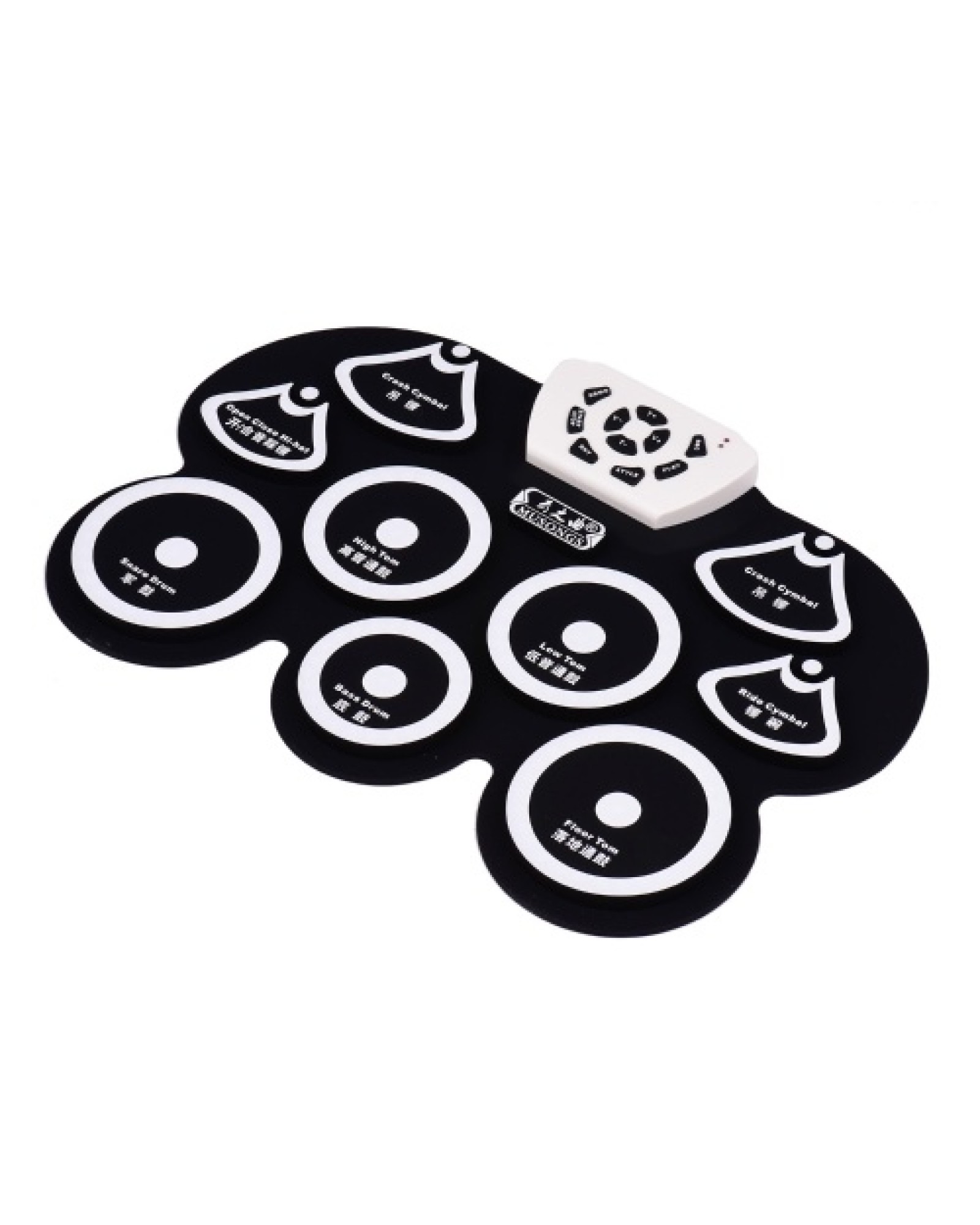 Silicone Portable Foldable Digital USB Midi Roll-up Electronic Drum Pad Kit with Stick and Foot Pedal