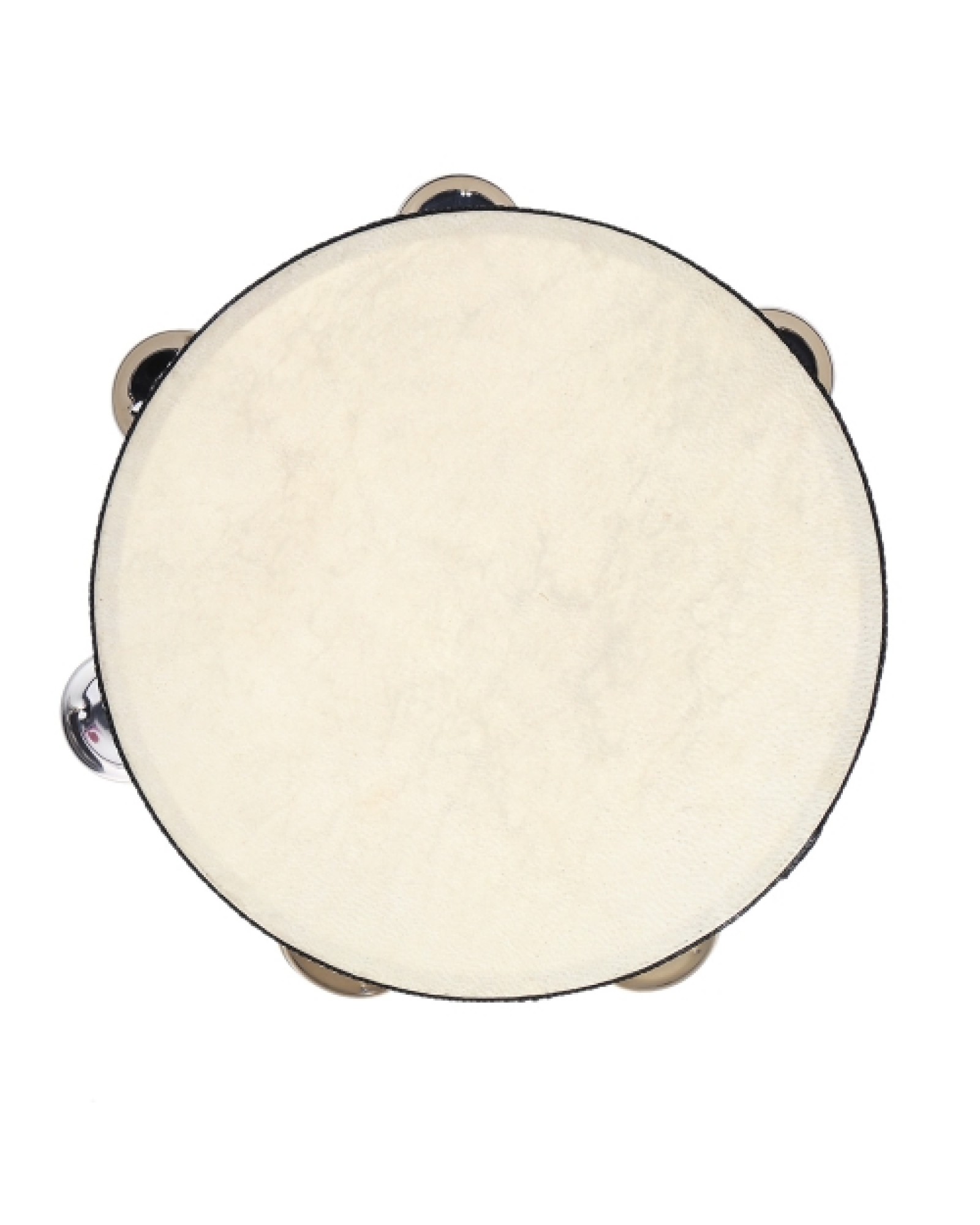 8" Hand Held Tambourine Drum Bell Birch Metal Jingles Percussion Musical Educational Toy Instrument for KTV Party Kids Games