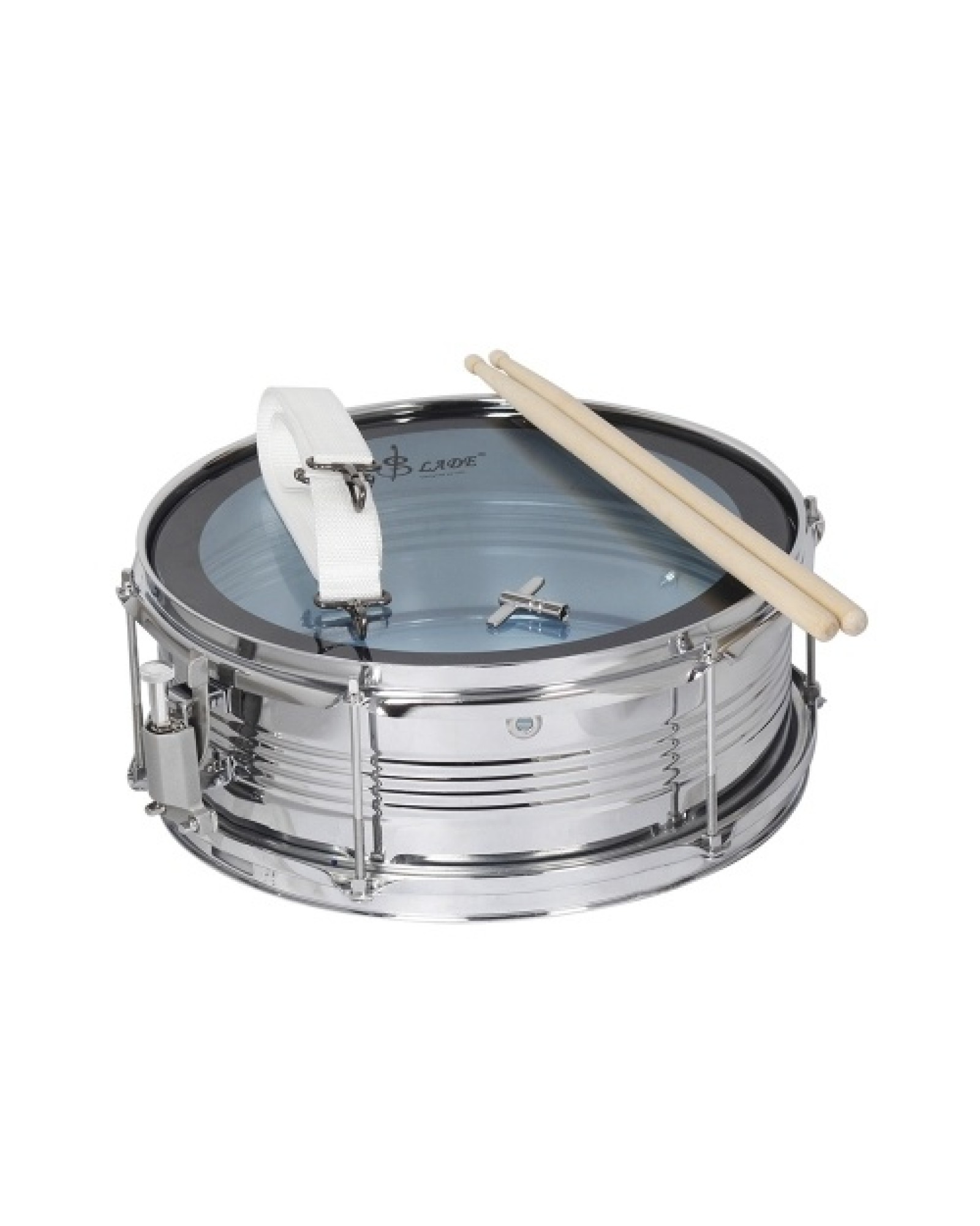 14" Snare Drum Kit Stainless Steel Drum Body PVC Drum Head with Drum Bag Strap Drumsticks Drumstick Bag Drum Damper Gel Pads