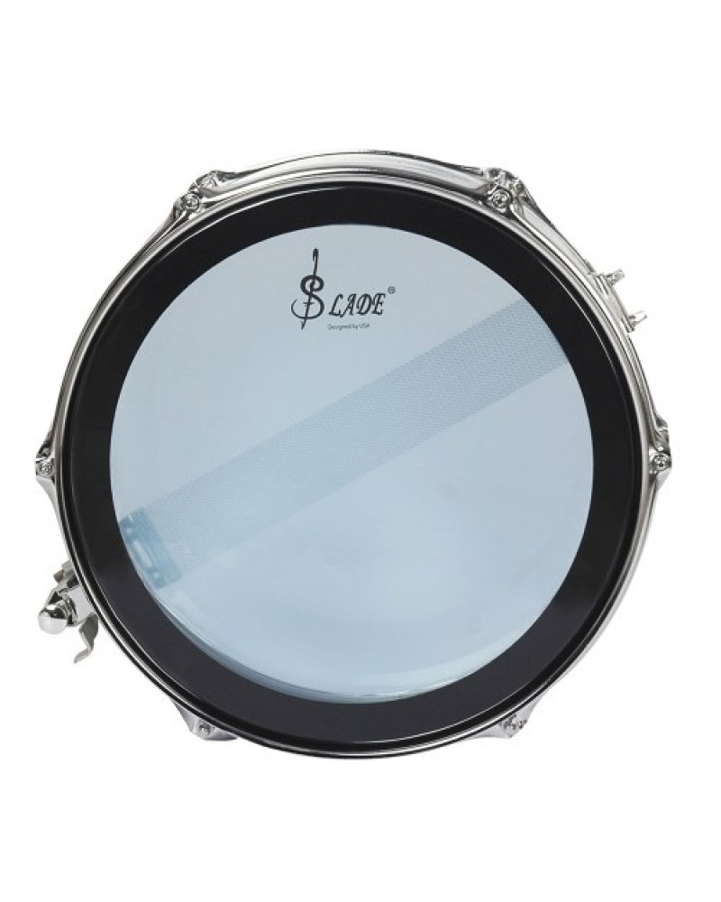 14" Snare Drum Kit Stainless Steel Drum Body PVC Drum Head with Drum Bag Strap Drumsticks Drumstick Bag Drum Damper Gel Pads