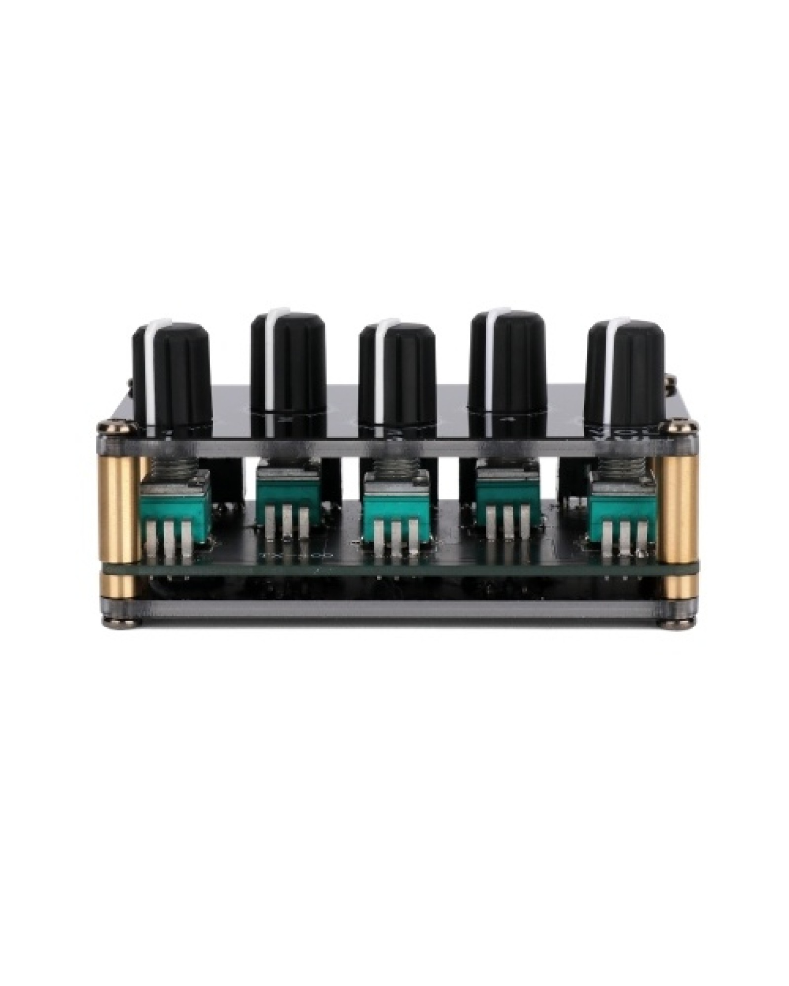 4-in-1-out Passive Mixer Module Mini Stereo 4-Channel Passive Mixer Audio Mixer 4 Audio Input to 1 Output Ultra Compact Low Nois