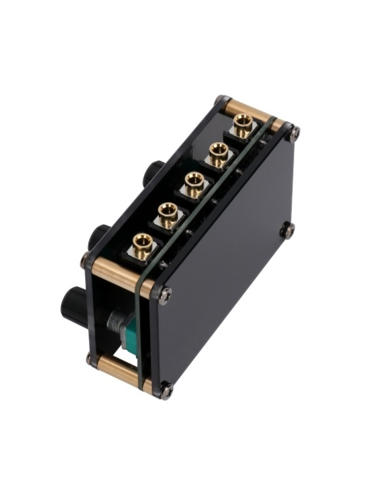 4-in-1-out Passive Mixer Module Mini Stereo 4-Channel Passive Mixer Audio Mixer 4 Audio Input to 1 Output Ultra Compact Low Nois