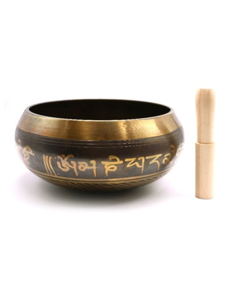 Handmade Buddha Tibet Struck Bowl Ritual Music Therapy Copper Chime Tibetan Singing Bowls
