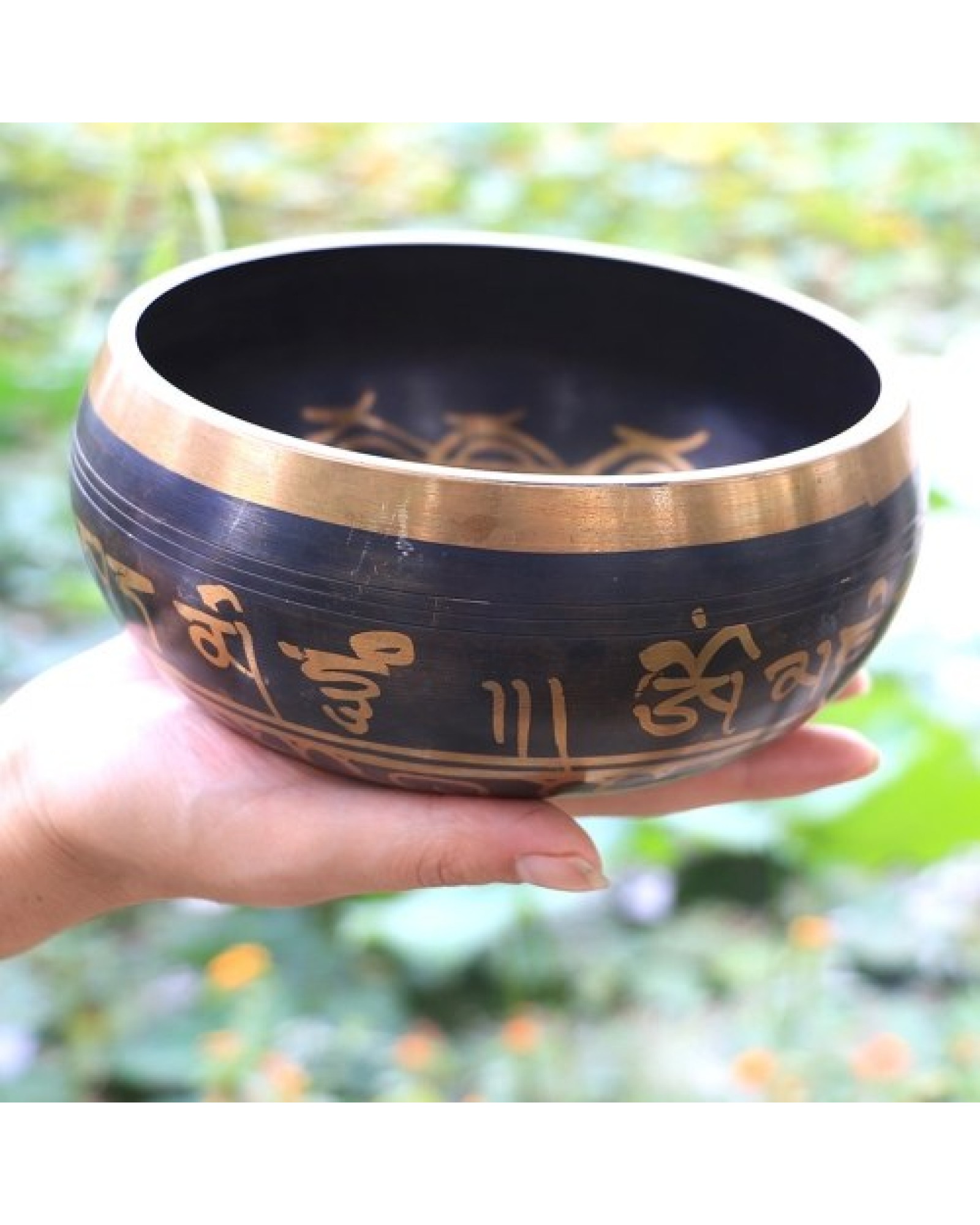 Handmade Buddha Tibet Struck Bowl Ritual Music Therapy Copper Chime Tibetan Singing Bowls