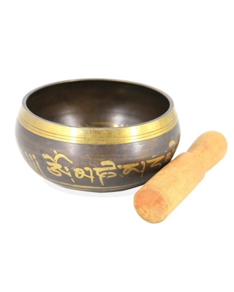 Handmade Buddha Tibet Struck Bowl Ritual Music Therapy Copper Chime Tibetan Singing Bowls