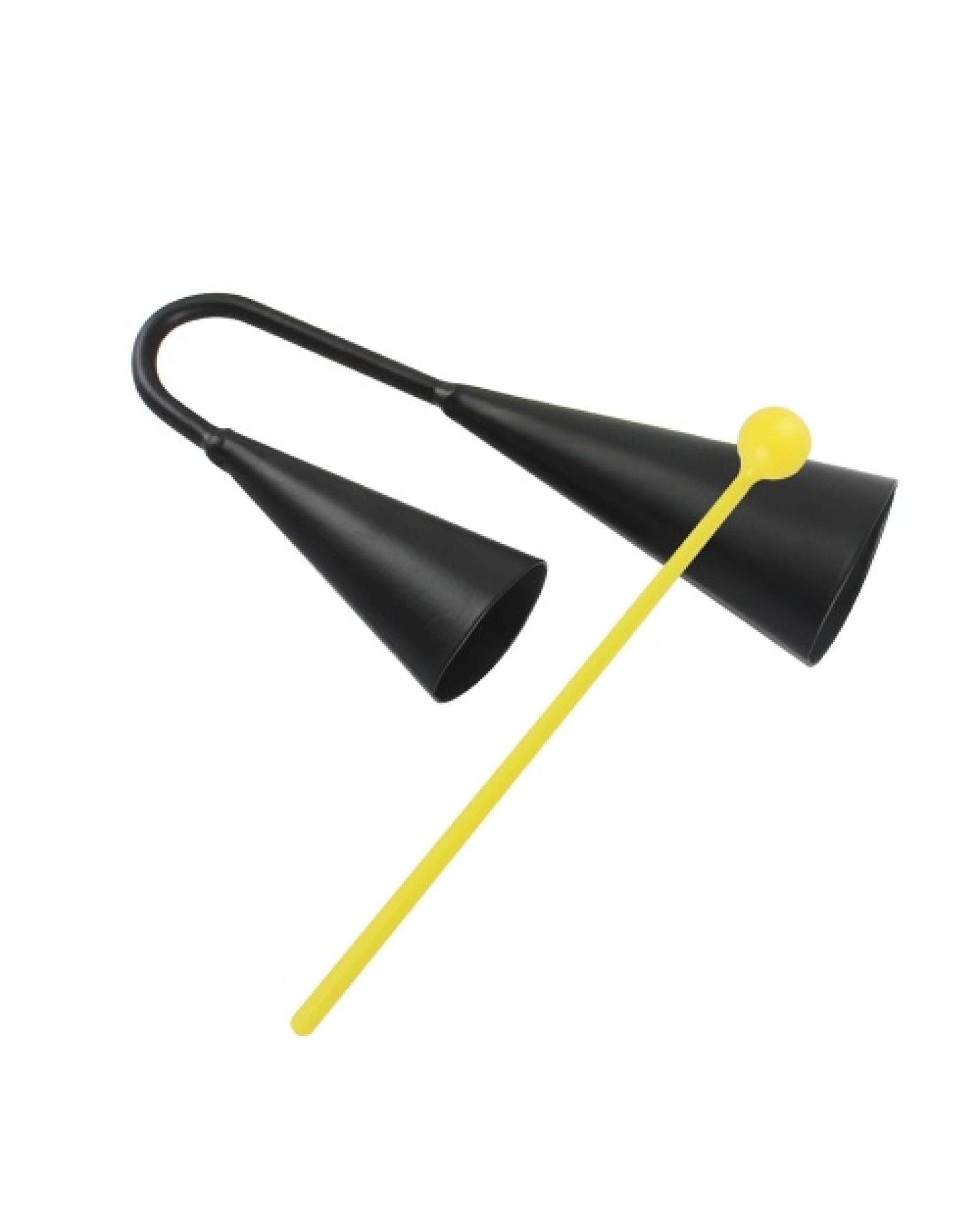Two Tone Metal A-go-go Bell Cowbell Percussion Instrument with Striker