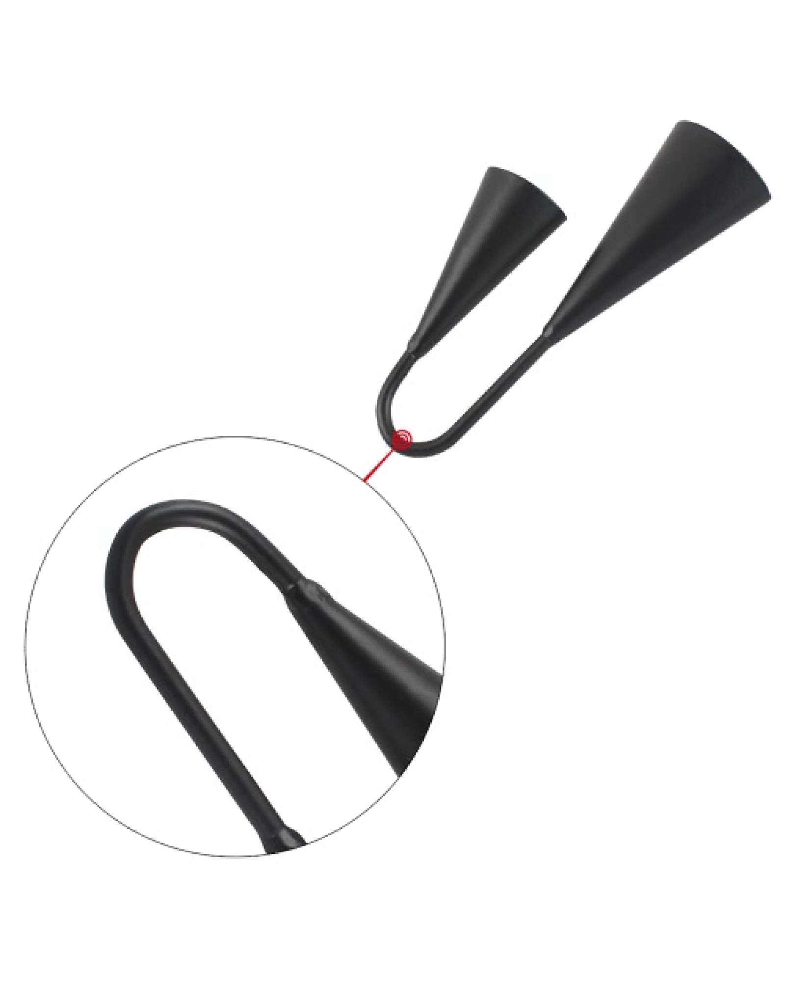 Two Tone Metal A-go-go Bell Cowbell Percussion Instrument with Striker
