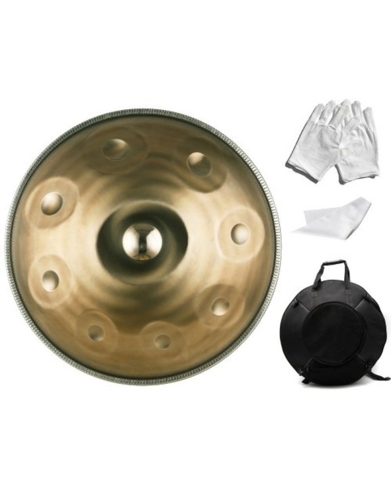 22 Inch Hand Pan Handpan Hand Drum D-Key 9 Notes(D3 A3 bB3 D4 F4 A4 G4 E4 C4)